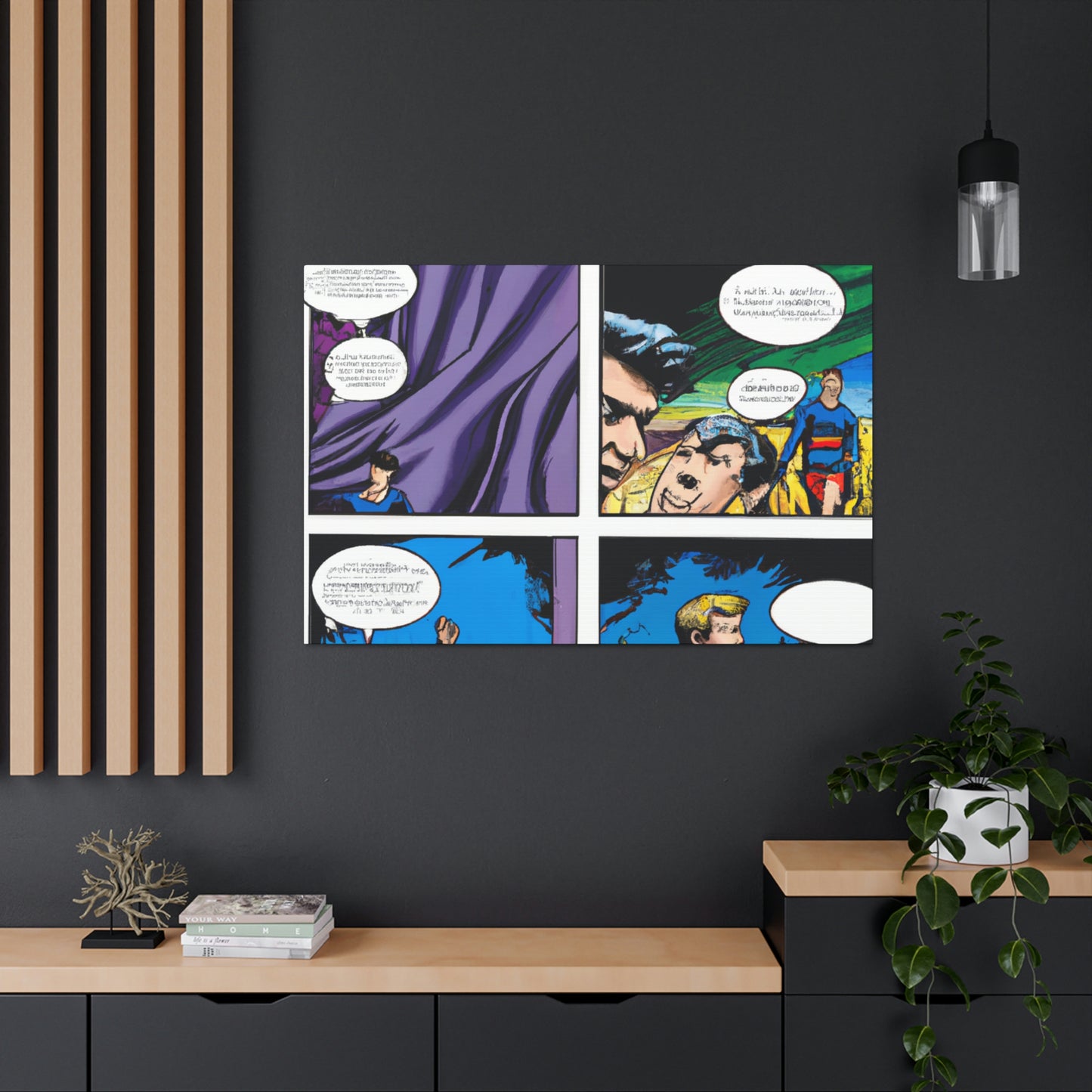 Ray Shooter, the Cosmic Crusher. - Comics Collector Canvas Wall Art For Bedroom Office Living Room