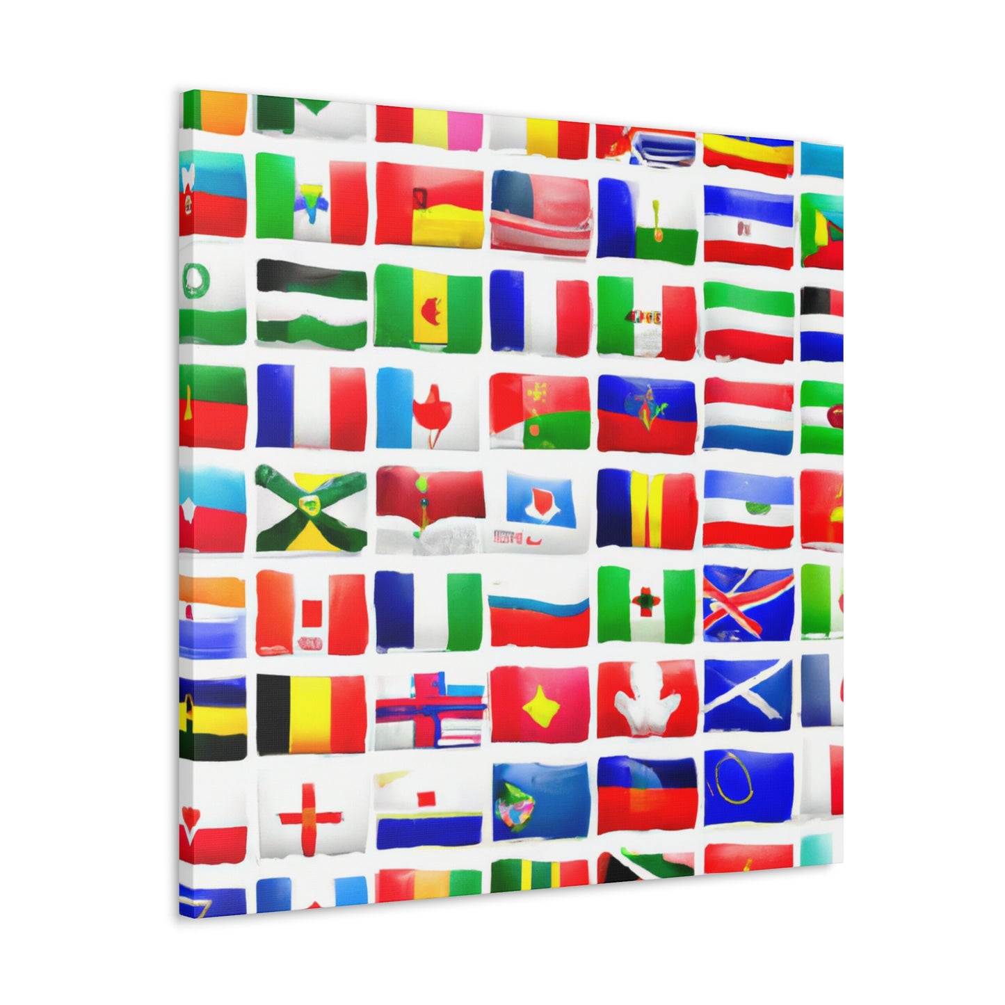 John William Reid - Flags Of The World Canvas Wall Art