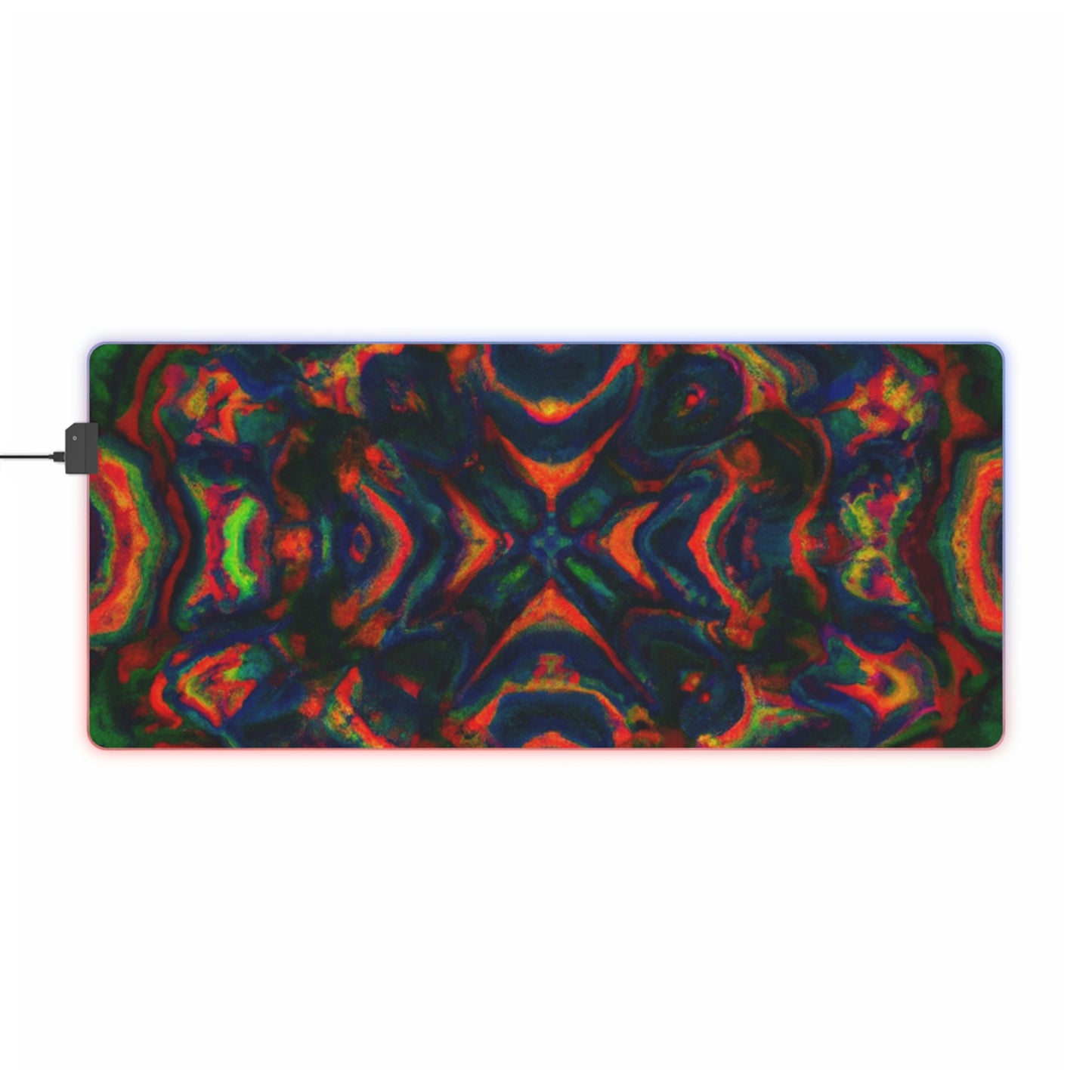 Skip 'n' Glide - Psychedelic Trippy LED Light Up Gaming Mouse Pad