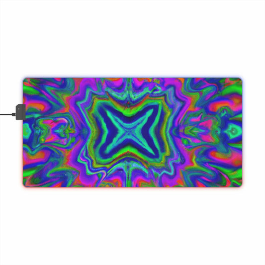 Oliver "Lucky Ollie" McJingles - Psychedelic Trippy LED Light Up Gaming Mouse Pad