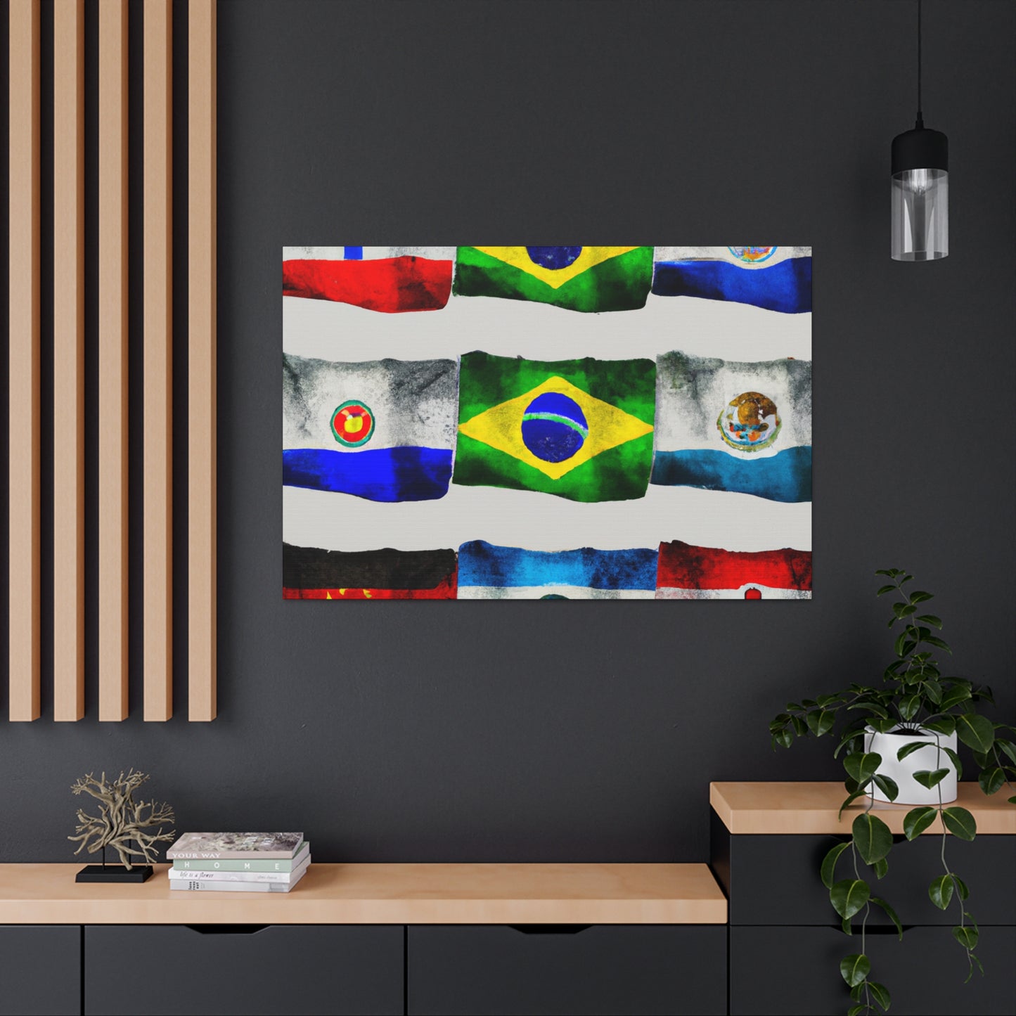 Adelina De Oliveira (1892-1951) - Flags Of The World Canvas Wall Art