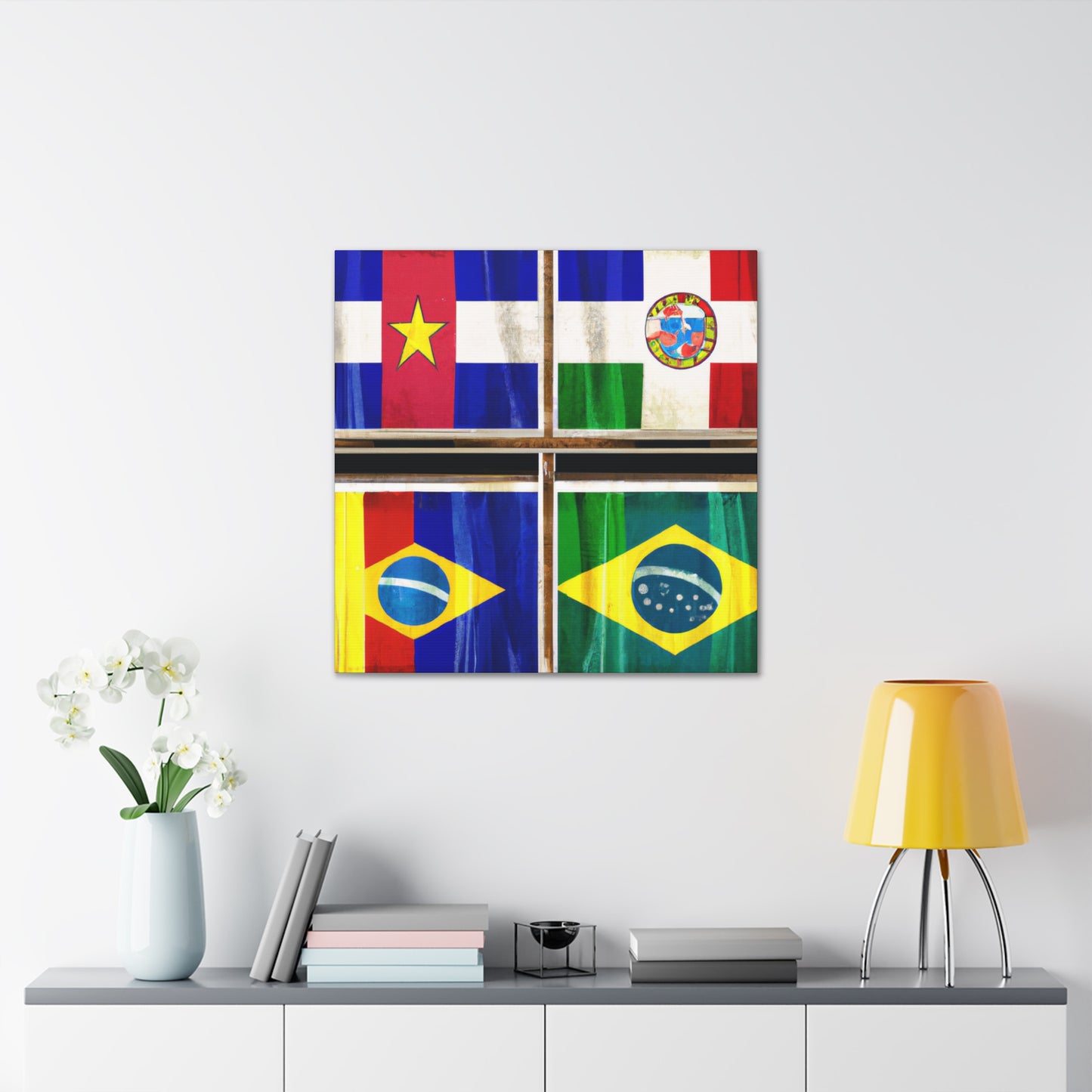 Louisa Catherine Morris - Flags Of The World Canvas Wall Art