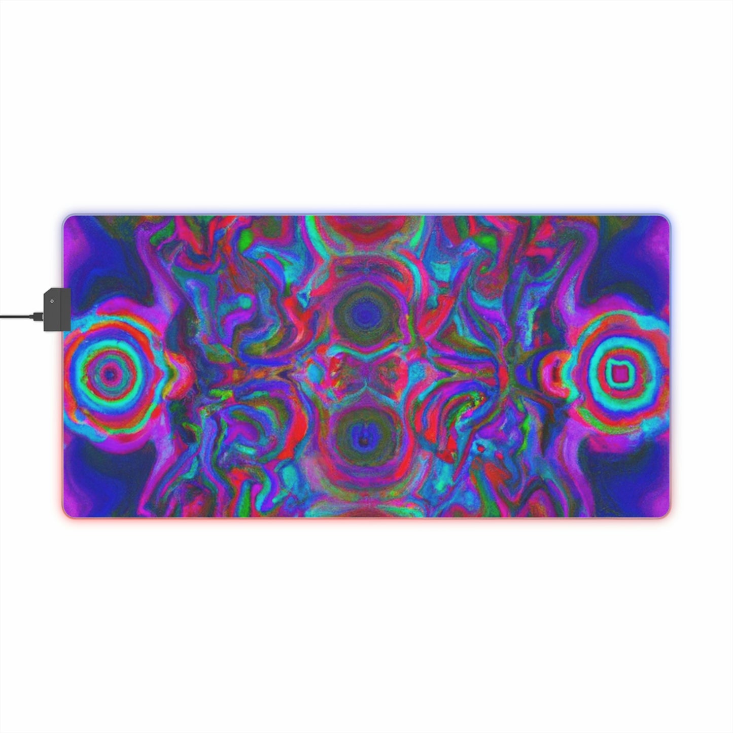 Bix Boppin' Tom - Psychedelic Trippy LED Light Up Gaming Mouse Pad