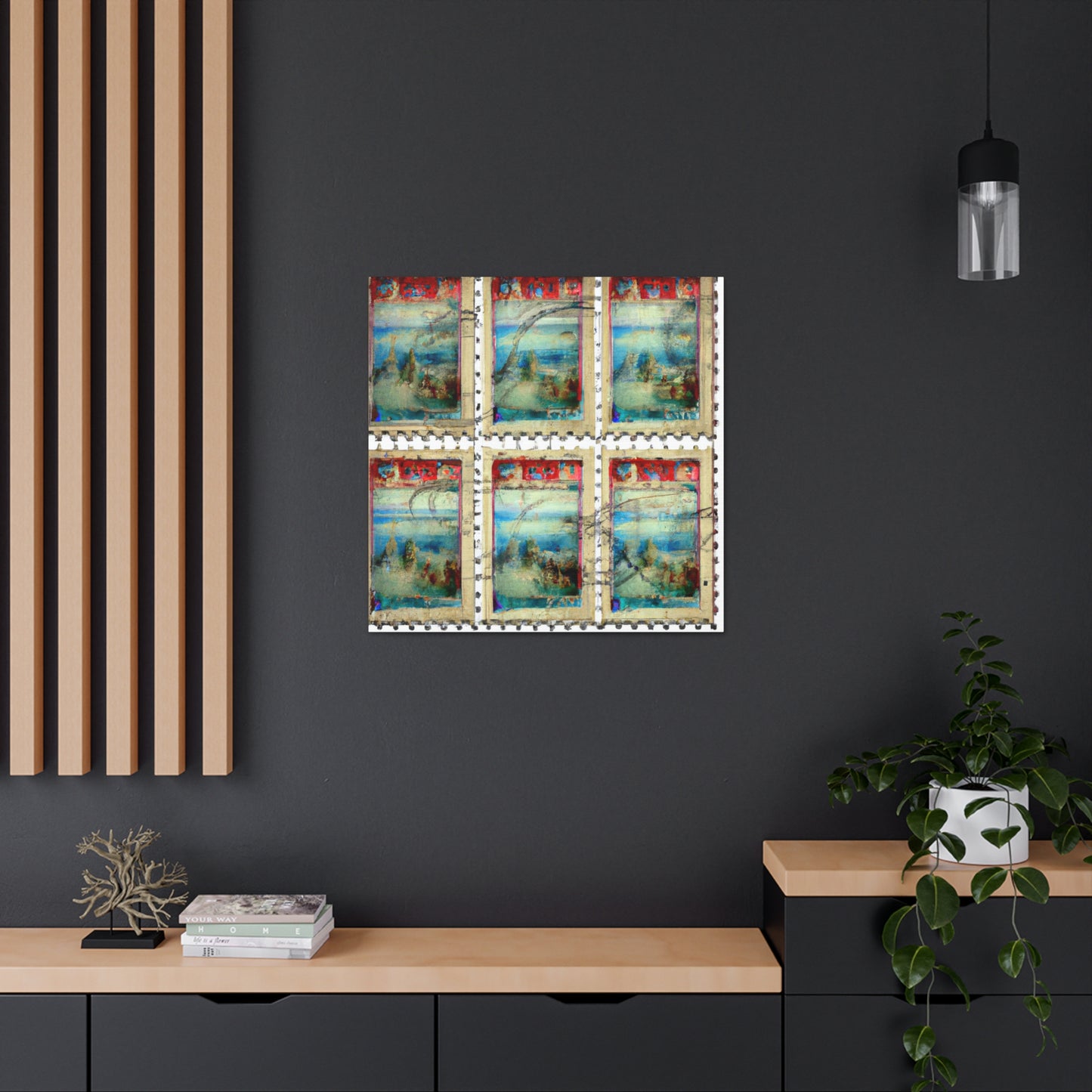 "Global Tribute" stamp series - Postage Stamp Collector Canvas Wall Art