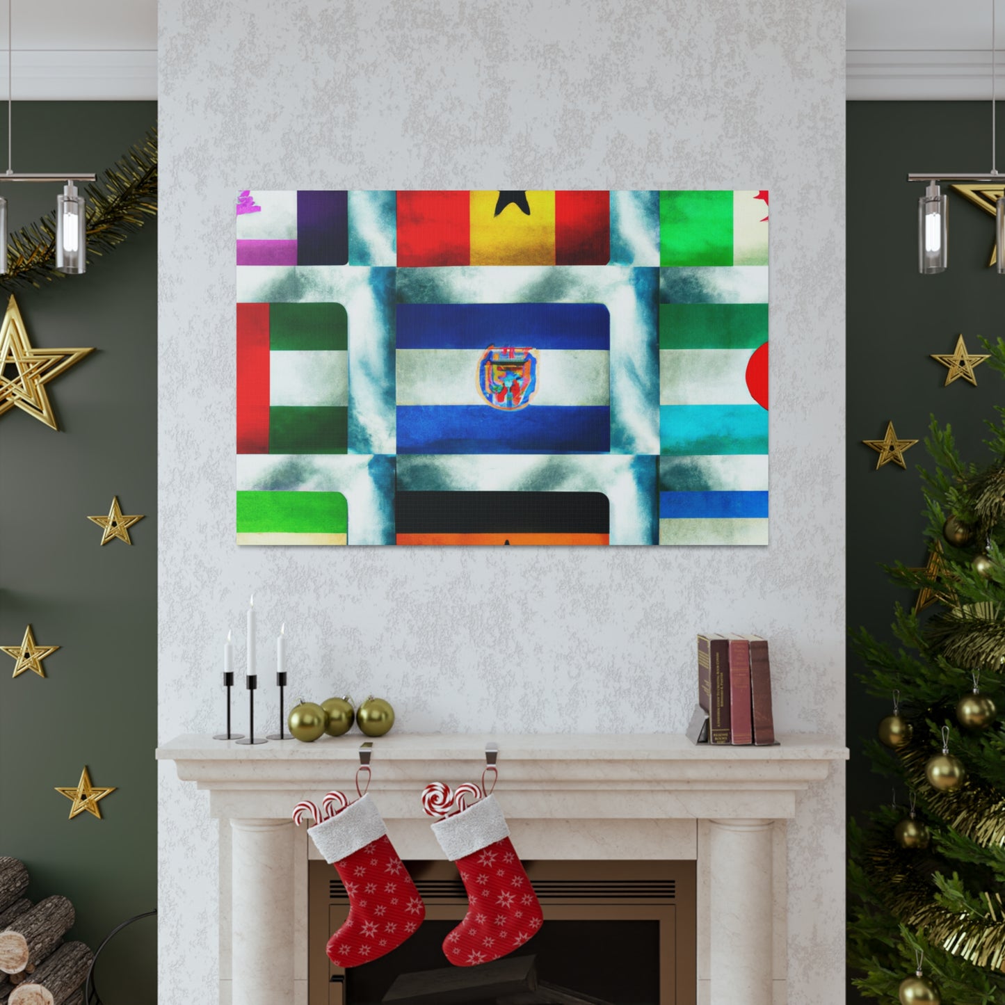 Mary Bunting-Smith - Flags Of The World Canvas Wall Art