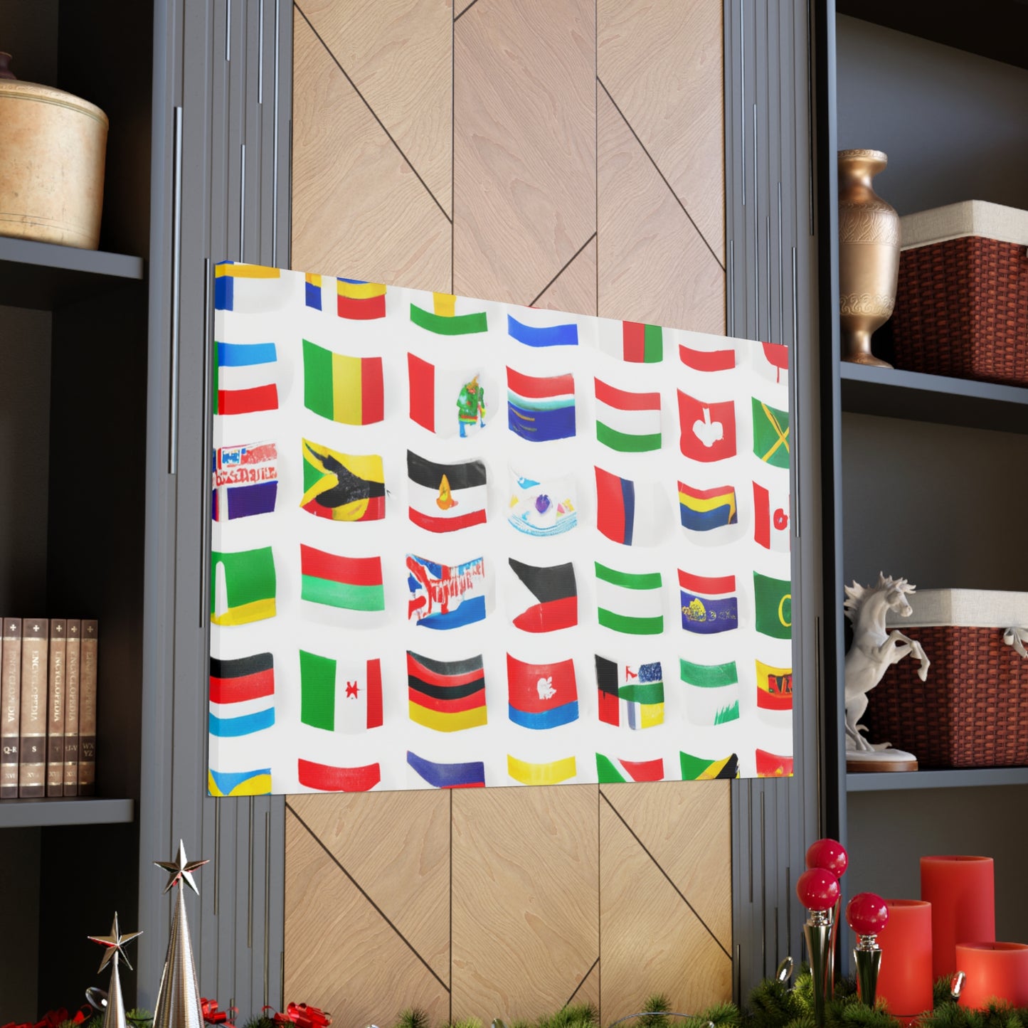 Emily Postwell - Flags Of The World Canvas Wall Art