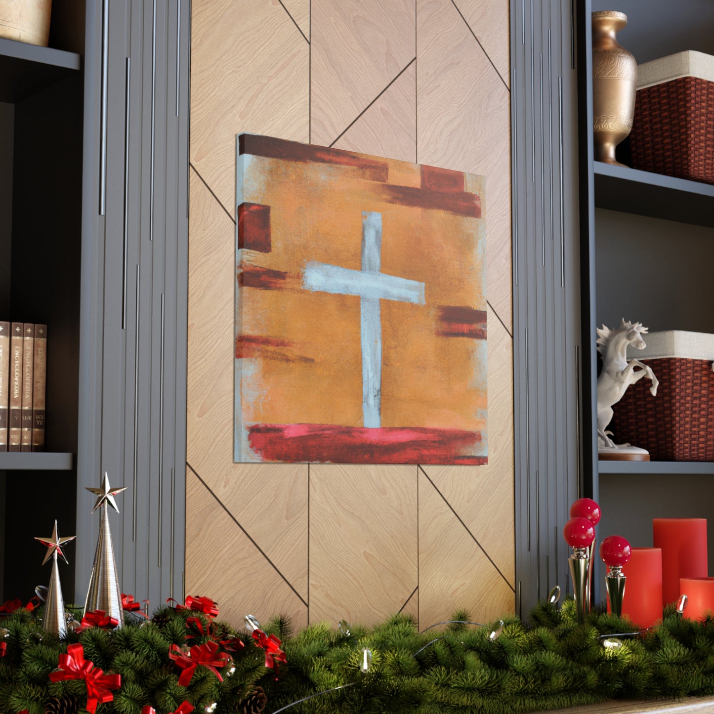 .

James 4:7  "Submit yourselves therefore to God. Resist the devil, and he will flee from you." - Canvas Wall Art