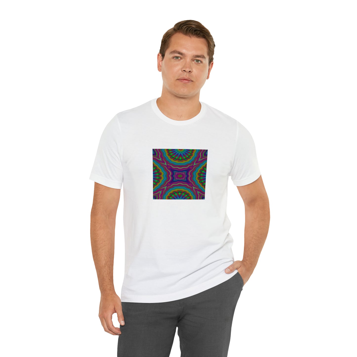 Lulu French - Psychedelic Trippy Pattern Tee Shirt