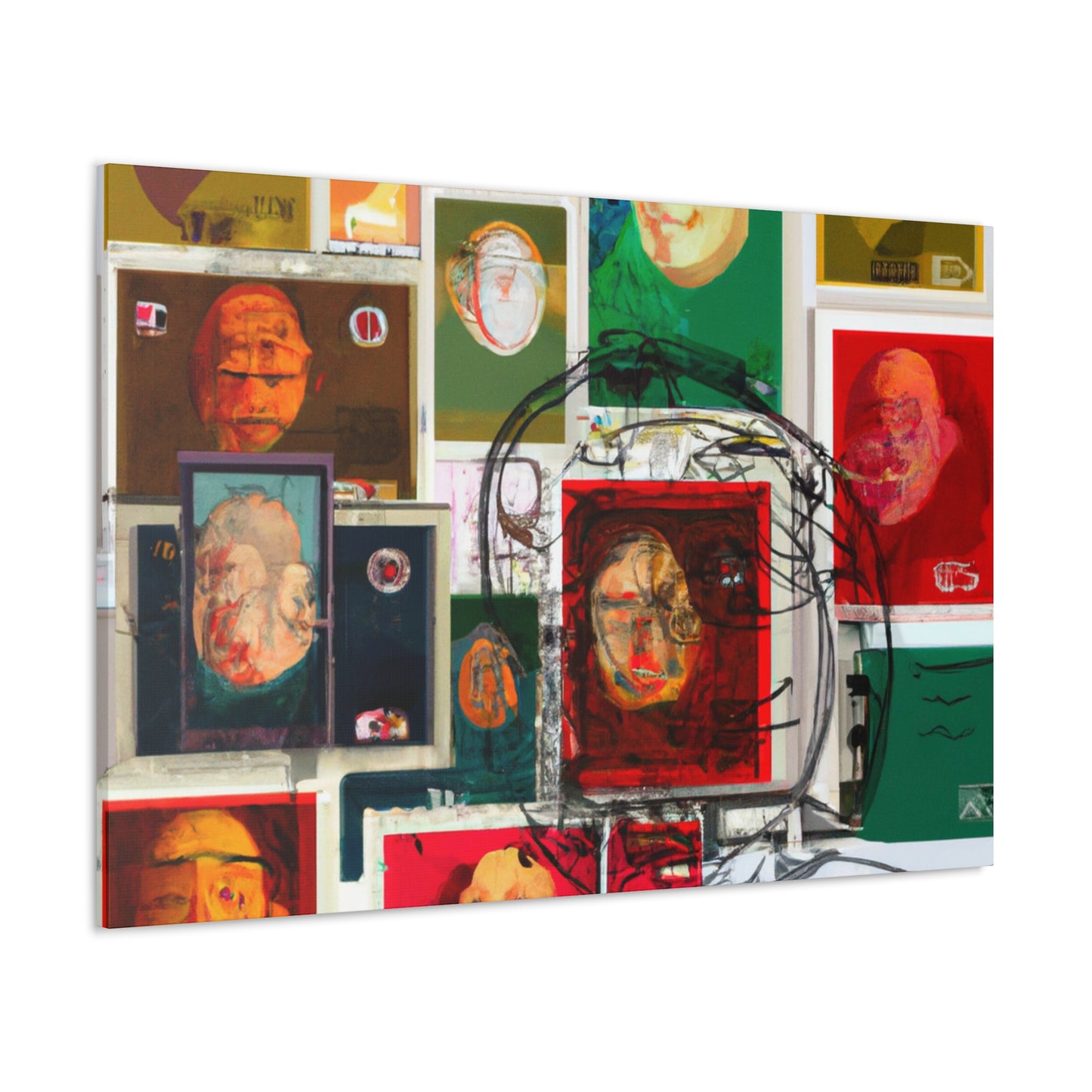 International Souvenir Stamp Series - Postage Stamp Collector Canvas Wall Art