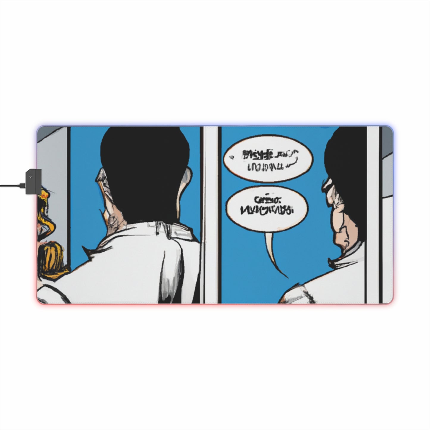 Lieutenant Commander J.J. "Jet-Pack" Johnson - Comic Book Collector LED Light Up Gaming Mouse Pad