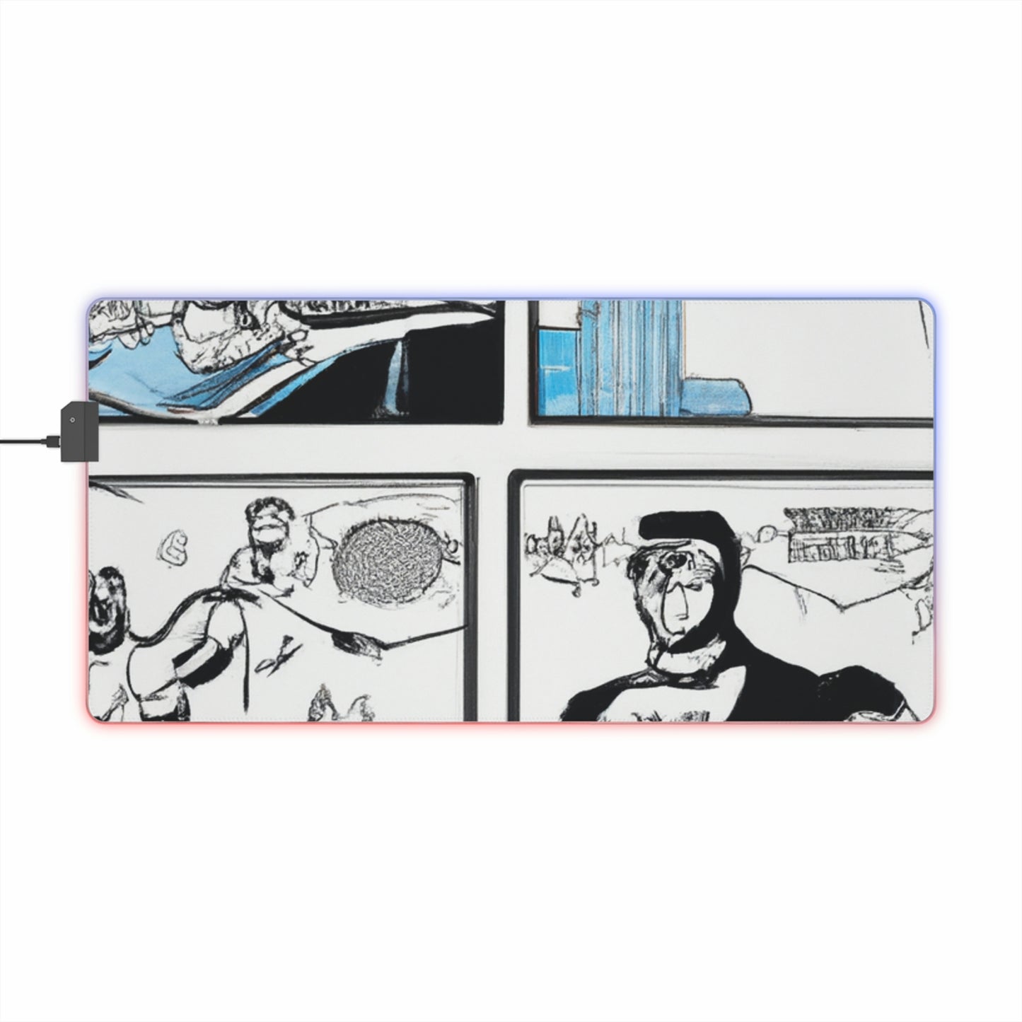 .

Rocky Rocket - Comic Book Collector LED Light Up Gaming Mouse Pad