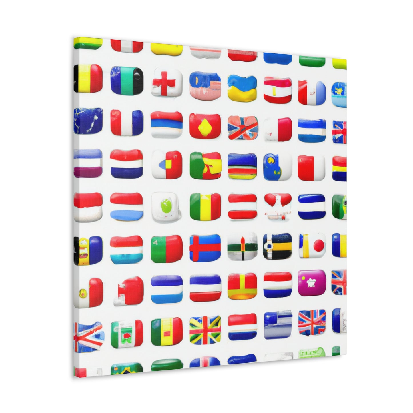 Jane Jonesson- Flagmaker - Flags Of The World Canvas Wall Art