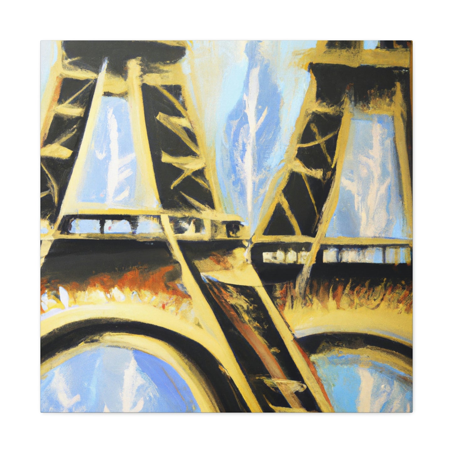 Pauline la Dessinatrice - Eiffel Tower Canvas Wall Art
