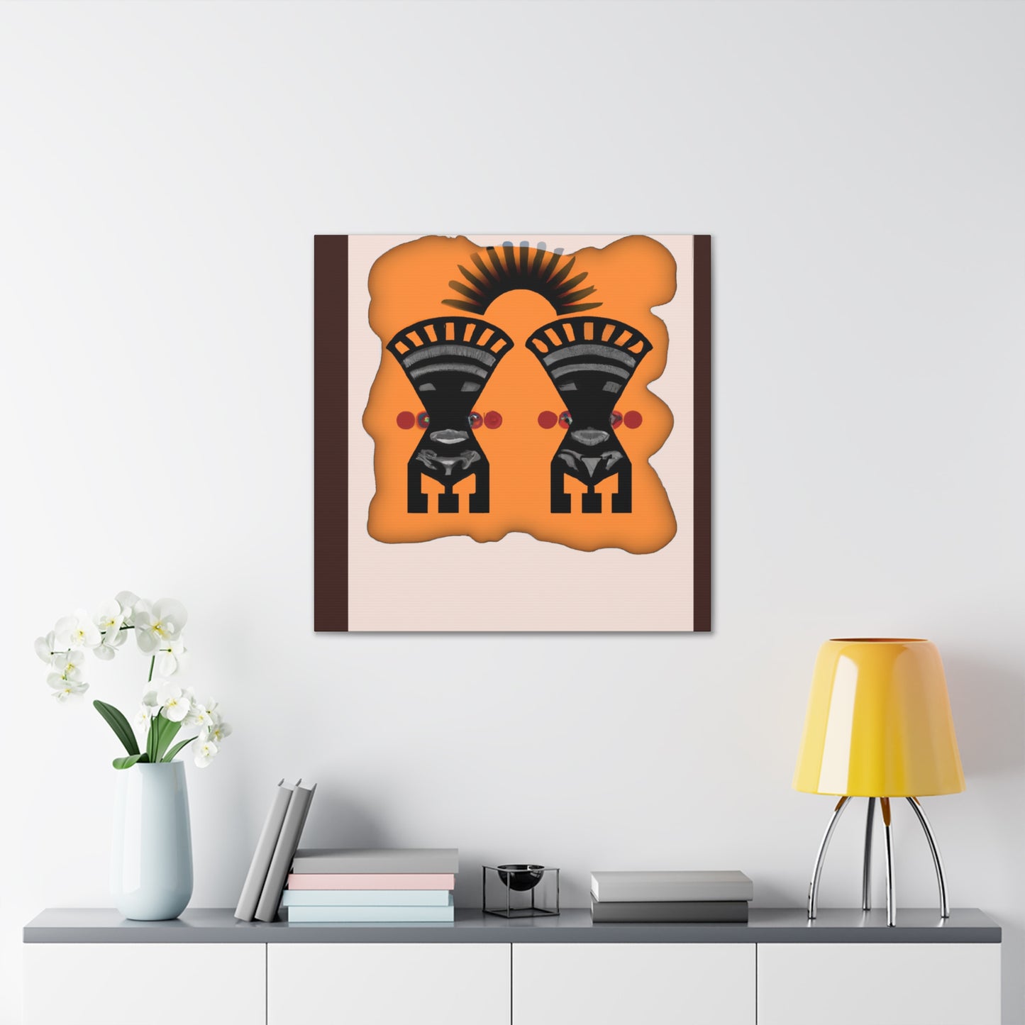 Chief Running Bear - Native American Indian Canvas Wall Art