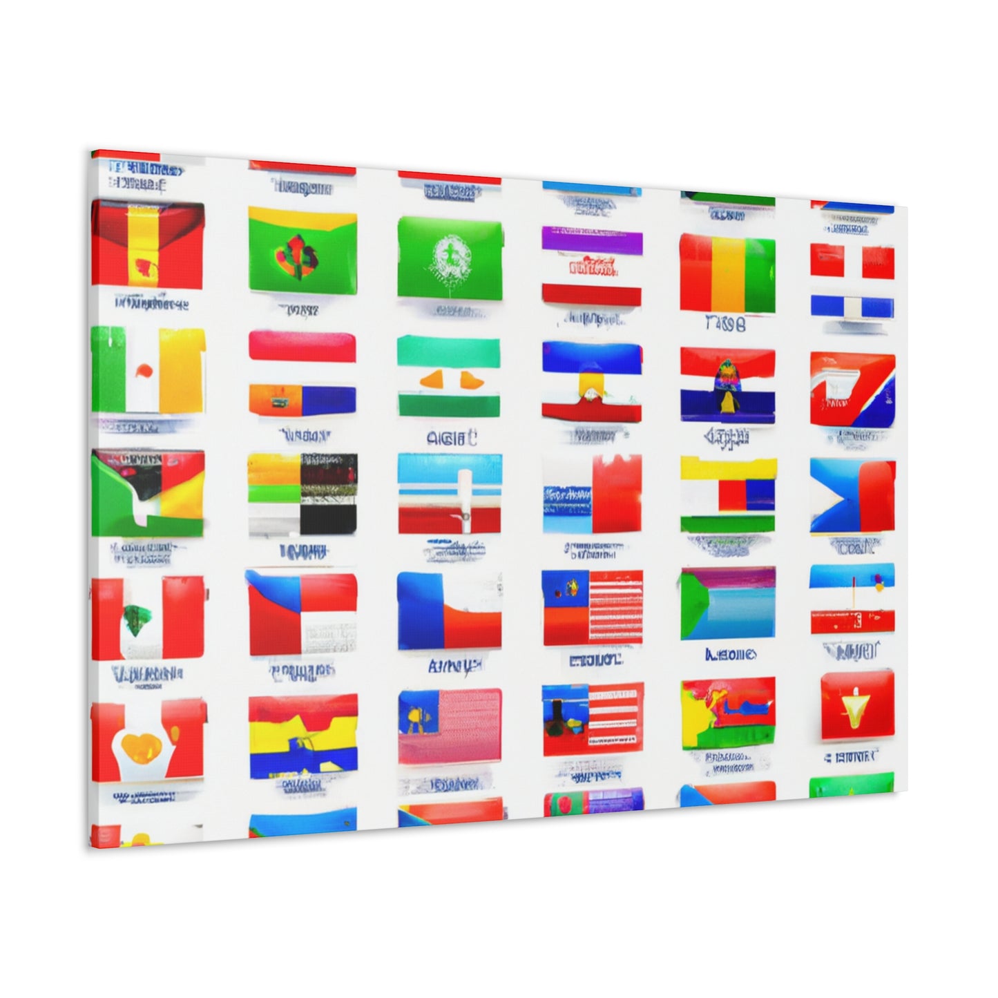 John Arliss - Flags Of The World Canvas Wall Art