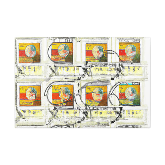'Global Tour' Postage Stamps - Postage Stamp Collector Canvas Wall Art