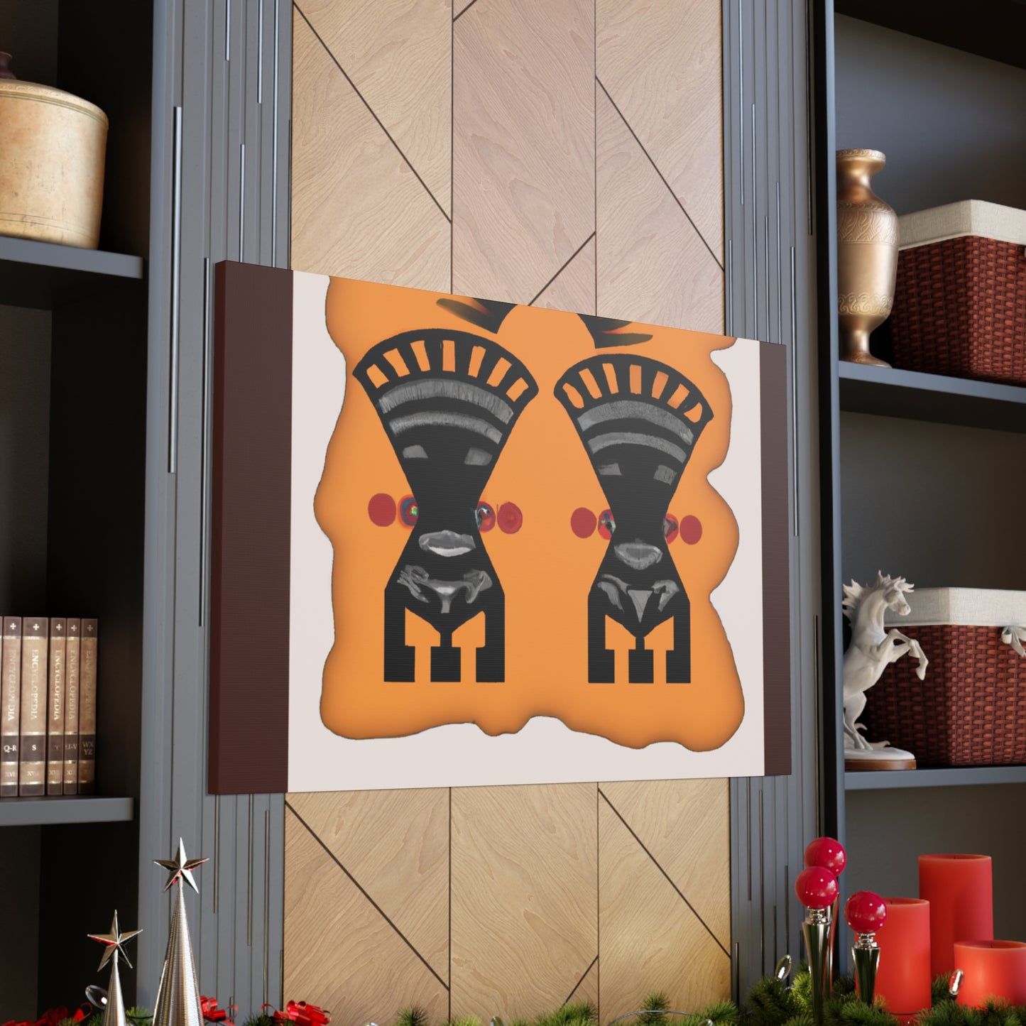 Chief Running Bear - Native American Indian Canvas Wall Art