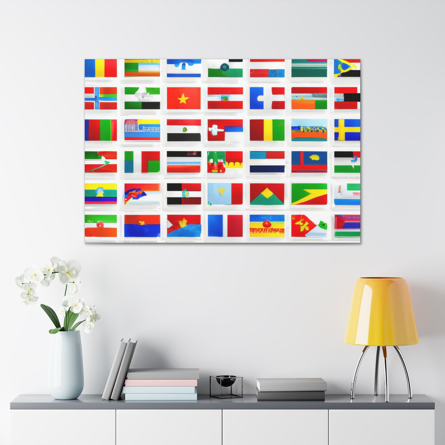 Mary Pickersgill - Flags Of The World Canvas Wall Art