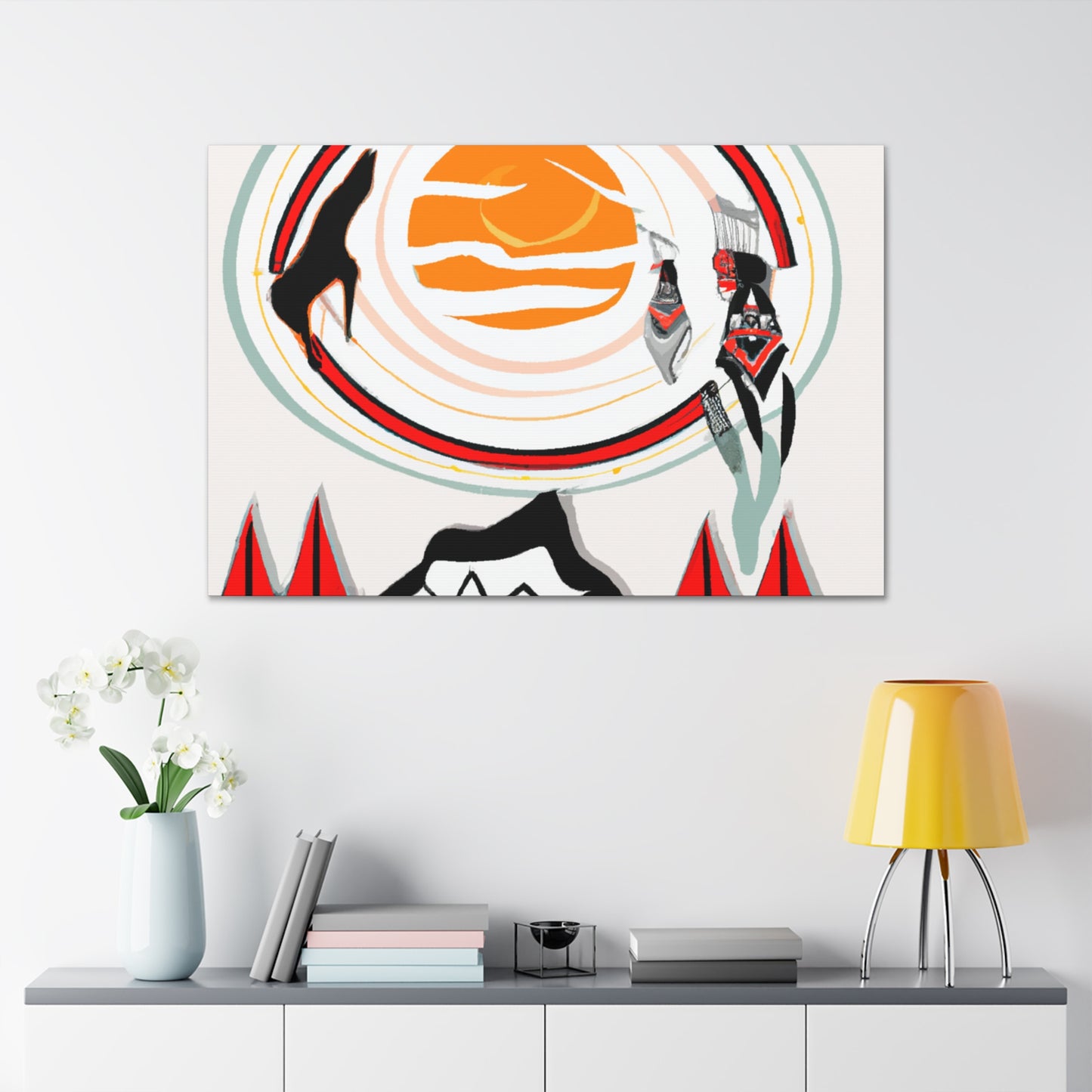 Little Eagle - Native American Indian Canvas Wall Art