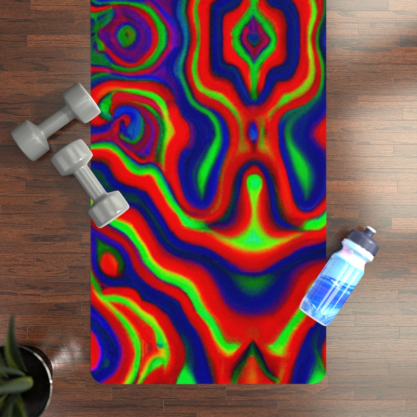 Santoshi Dharma - Psychedelic Yoga Exercise Workout Mat - 24″ x 68"