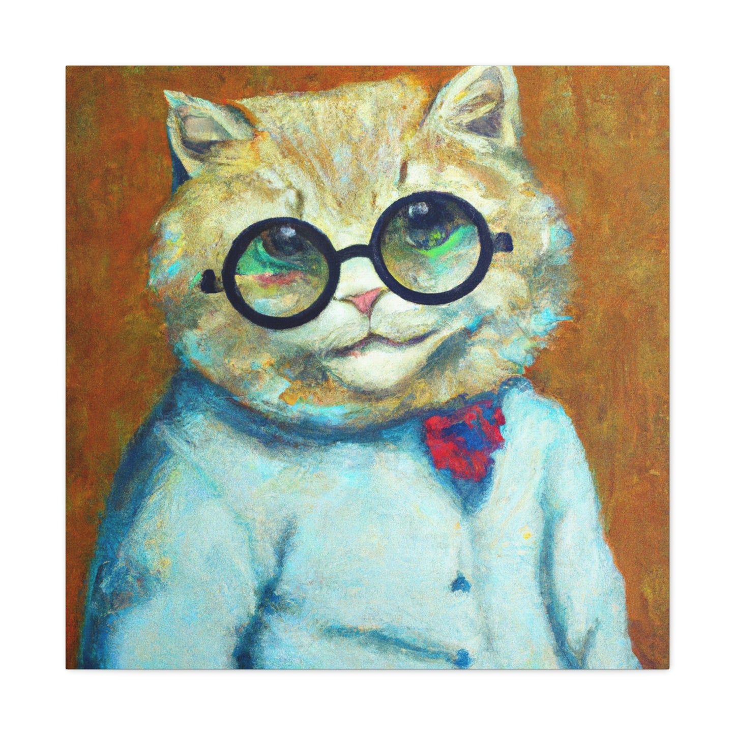 Slinky Whiskers - Cat Lovers Canvas Wall Art