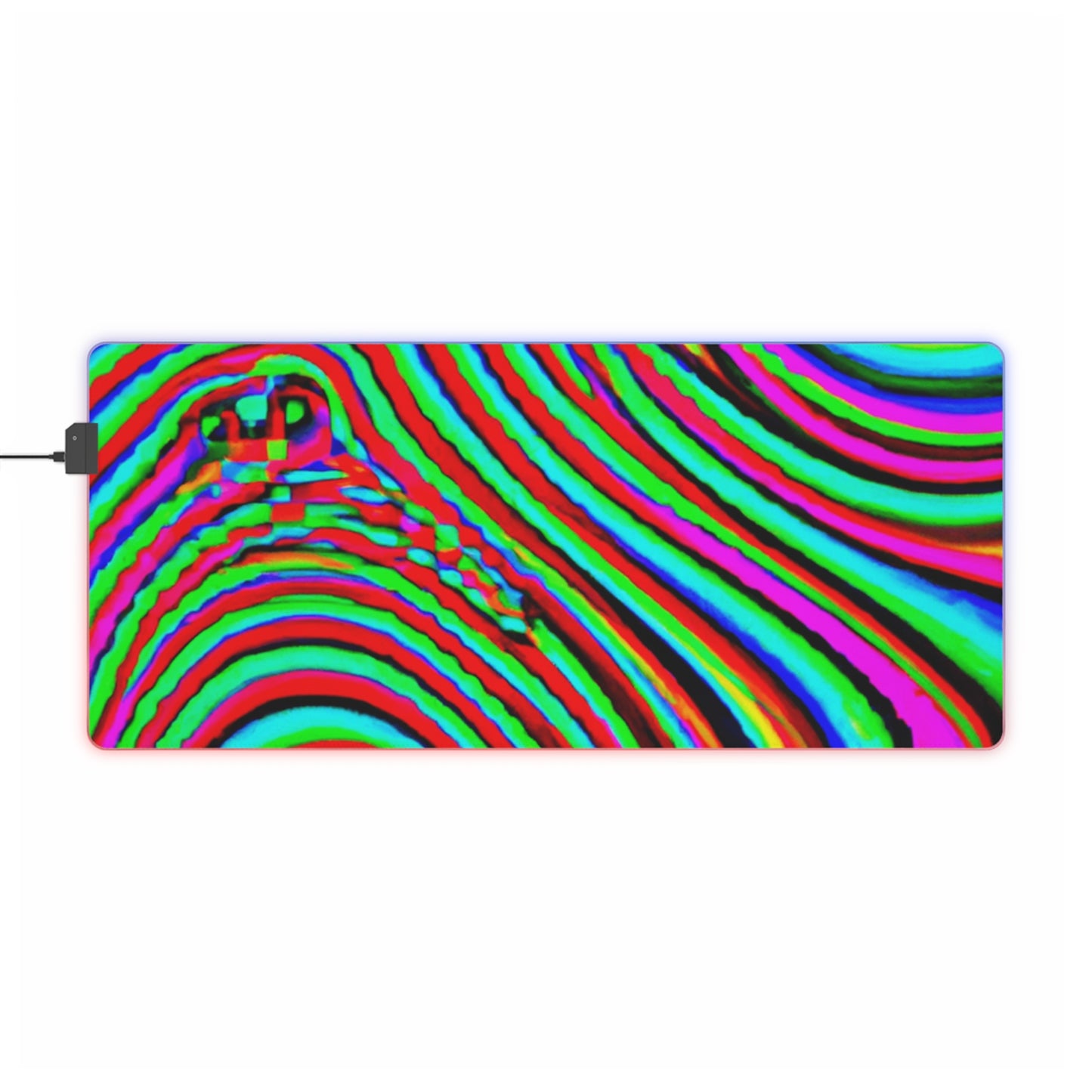 Rayburn "Rockabilly" Rumble - Psychedelic Trippy LED Light Up Gaming Mouse Pad