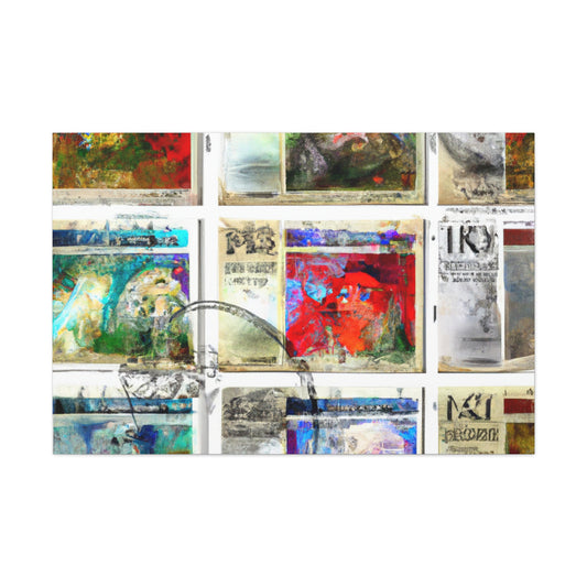 Voyage Through Paradise Stamps - Postage Stamp Collector Canvas Wall Art