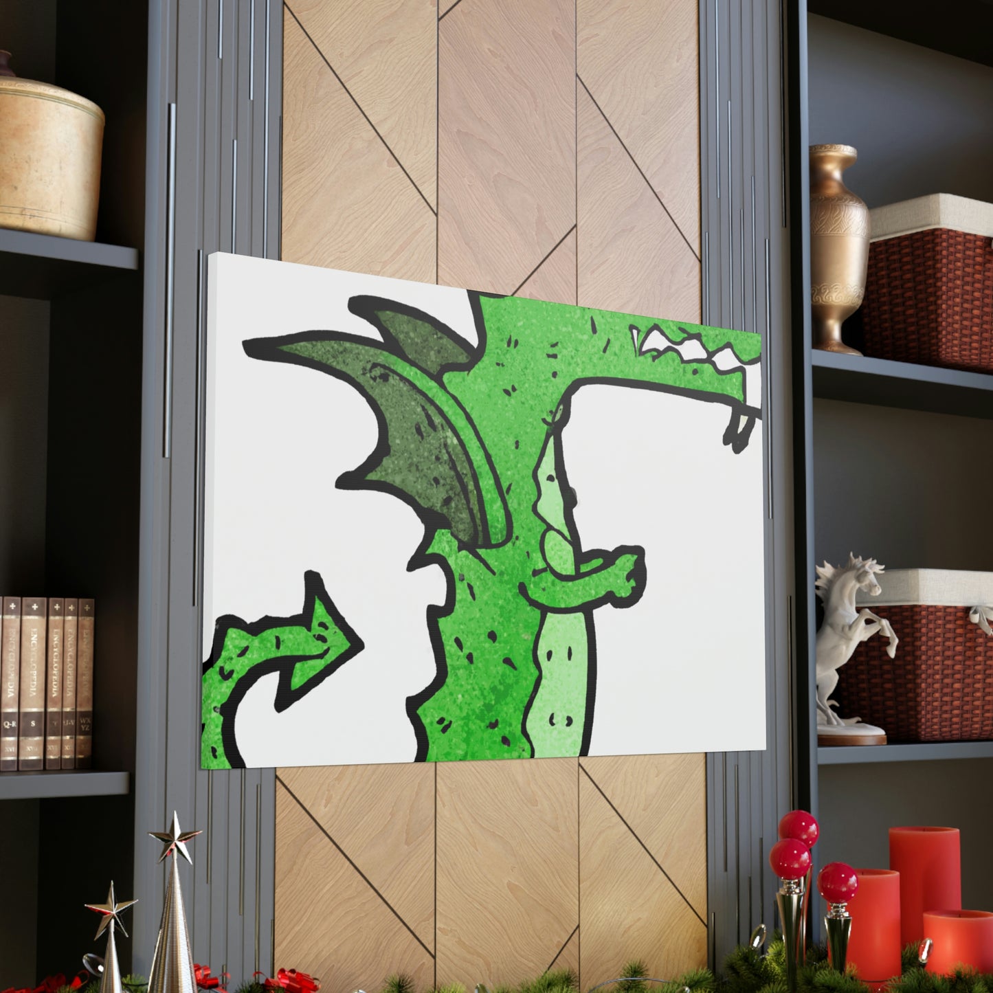 Salamandra Steelblade - Dragon Collector Canvas Wall Art