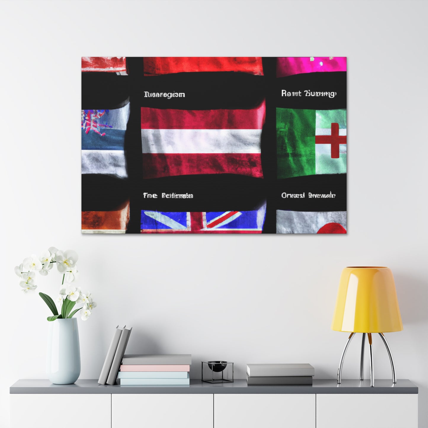 Marianne Pelosi - Flags Of The World Canvas Wall Art