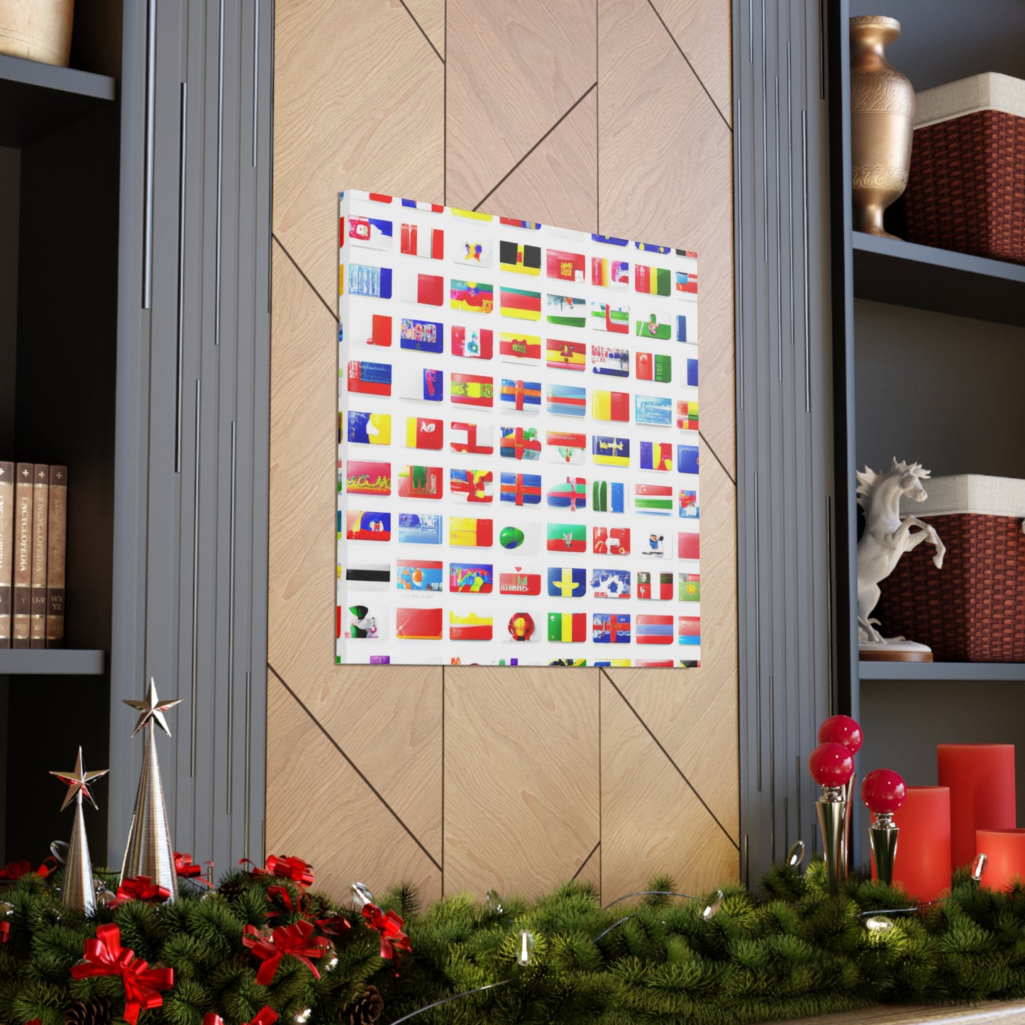 John Webster Smith - Flags Of The World Canvas Wall Art