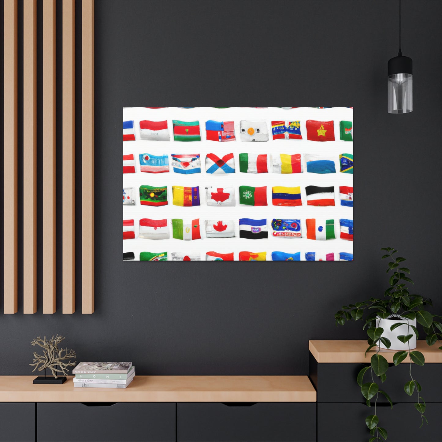 Herberta Matilda Barron - Flags Of The World Canvas Wall Art