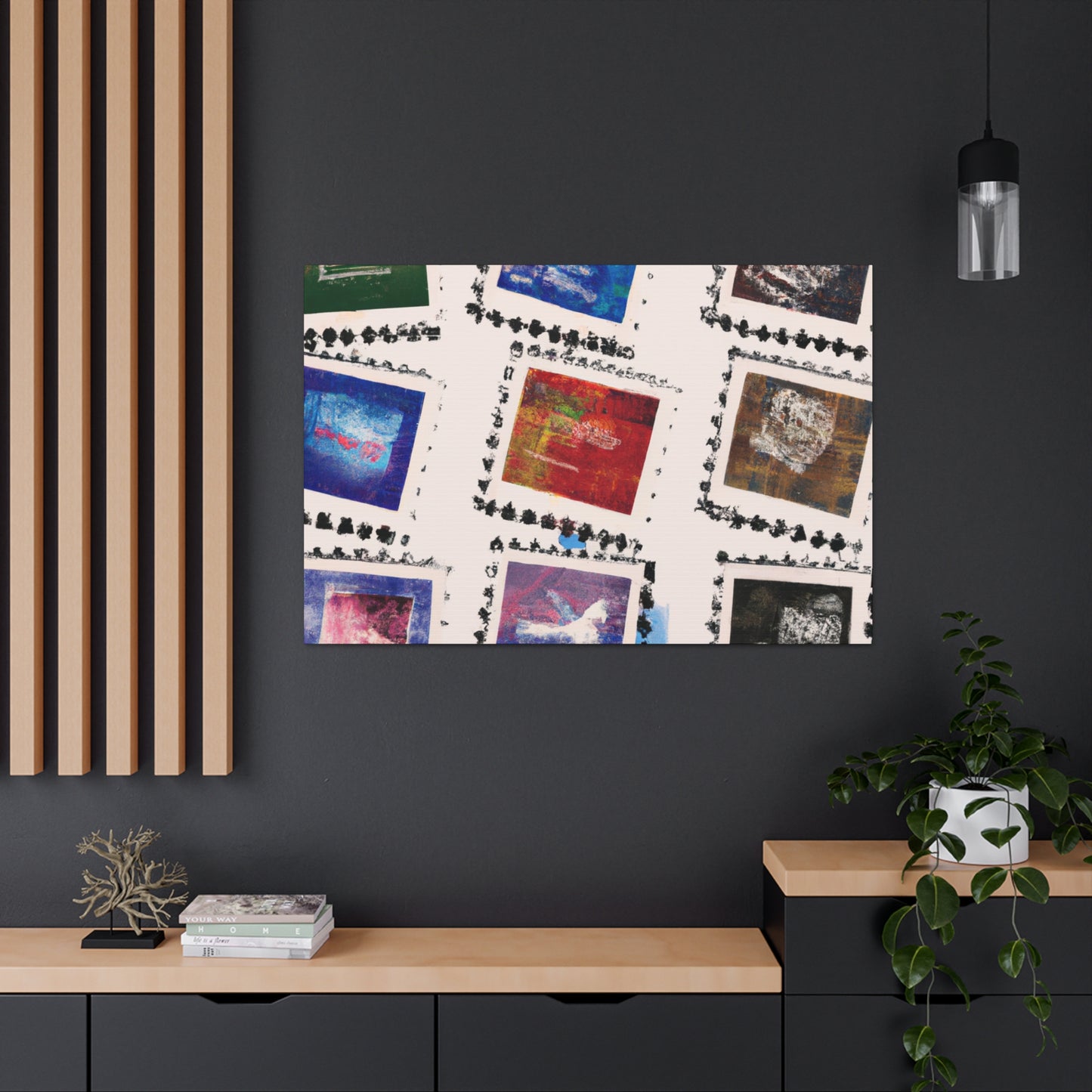 Eternal Wonders: A Collection of Global Stamps. - Postage Stamp Collector Canvas Wall Art