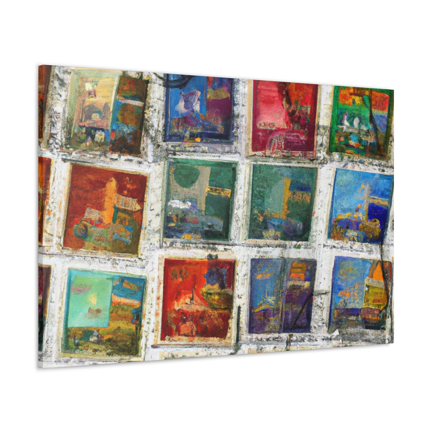 World Postage Treasures - Postage Stamp Collector Canvas Wall Art