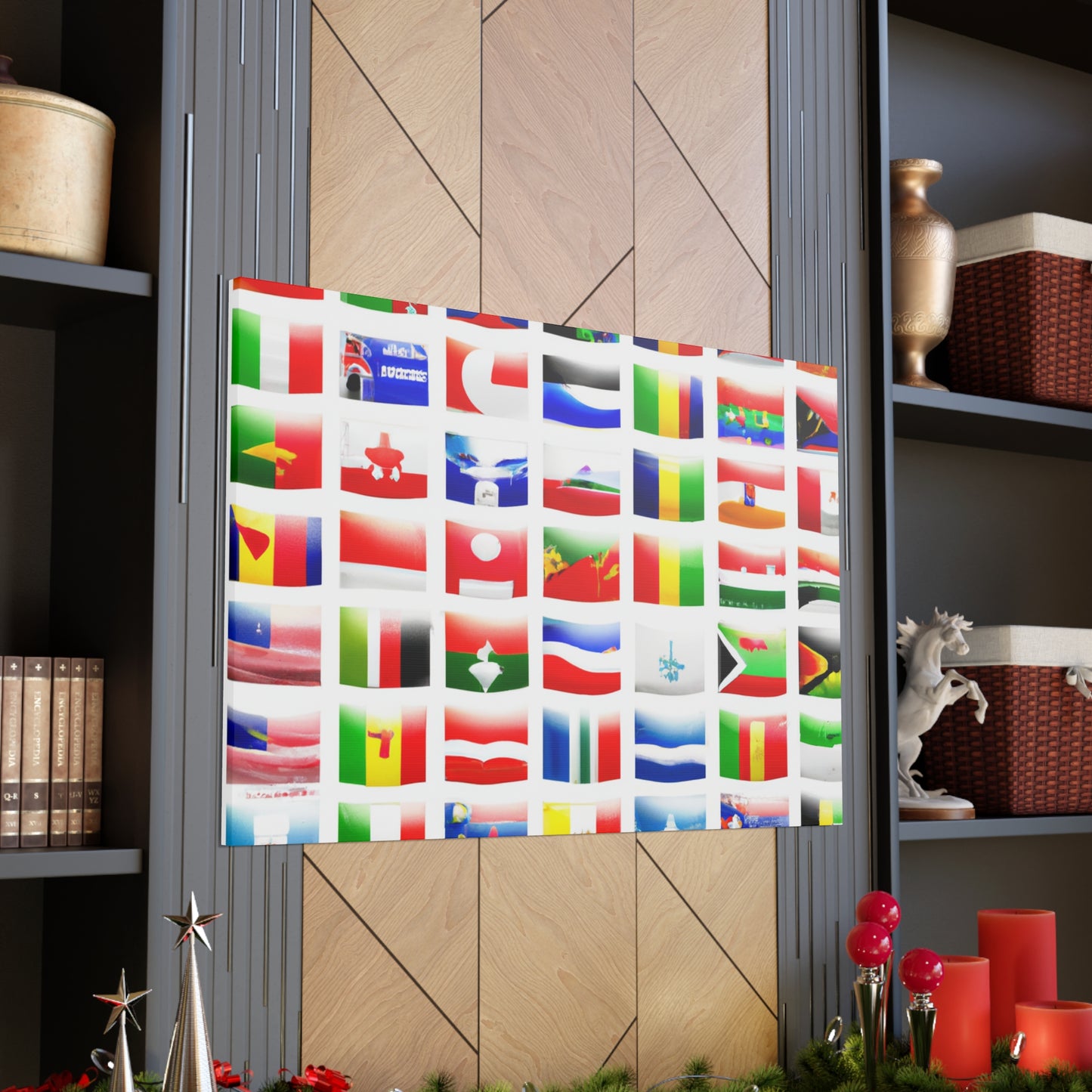 Henry Bacon-Stevens (1801-1872) - Flags Of The World Canvas Wall Art