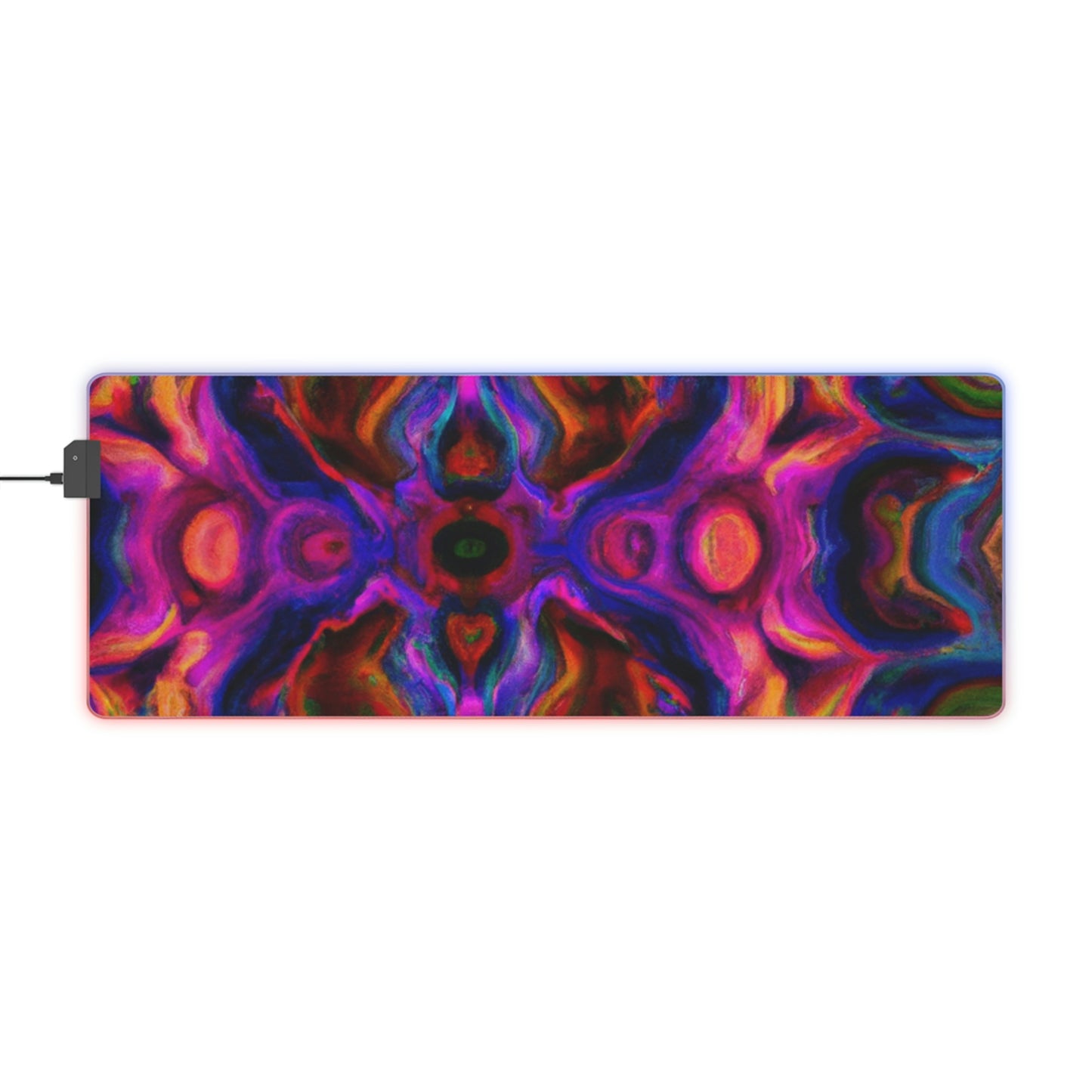 Rocky Robotox - Psychedelic Trippy LED Light Up Gaming Mouse Pad