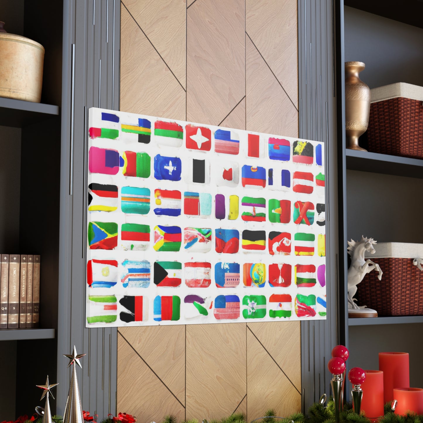 Fanny Klingenstein - Flags Of The World Canvas Wall Art