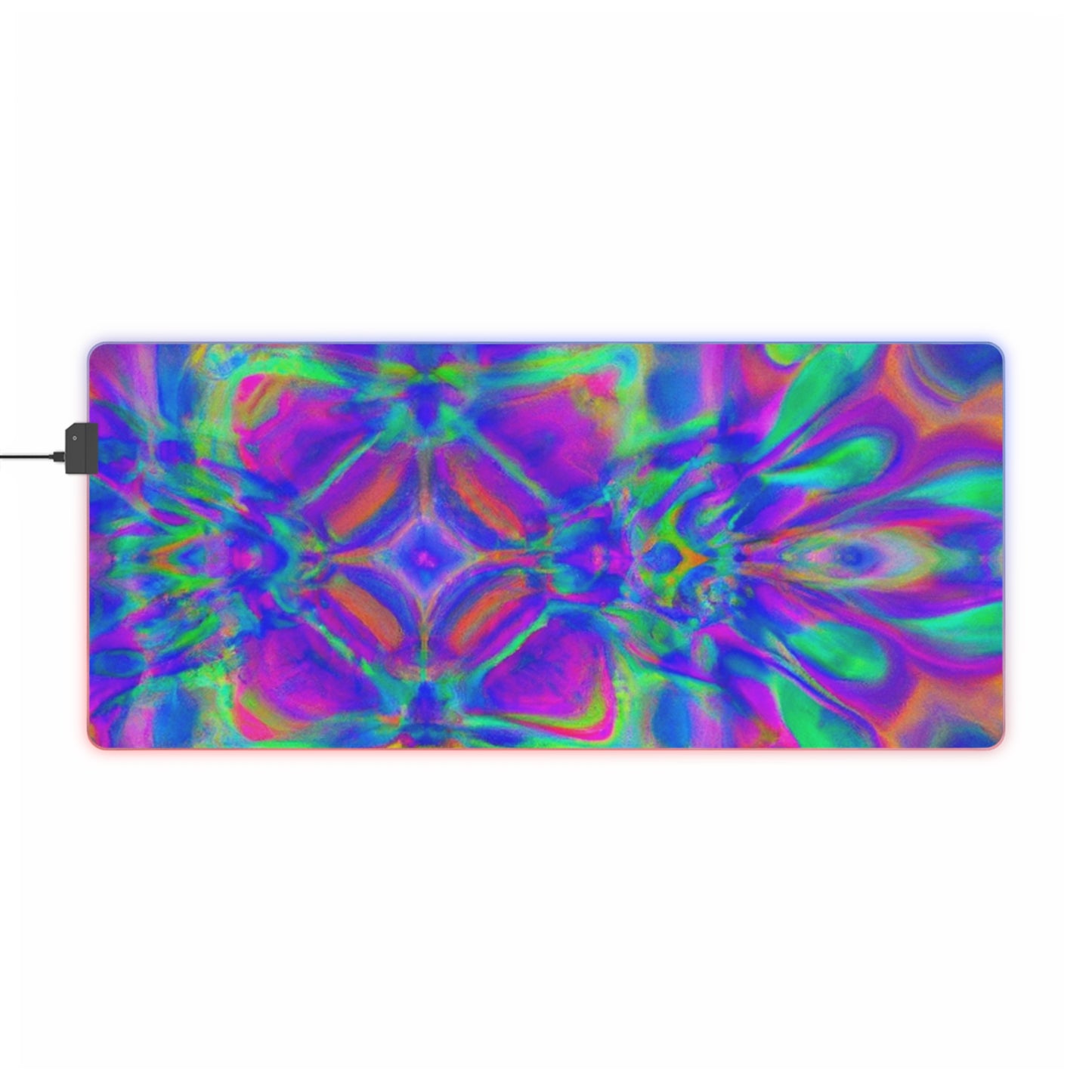 Johnny Rocketman - Psychedelic Trippy LED Light Up Gaming Mouse Pad