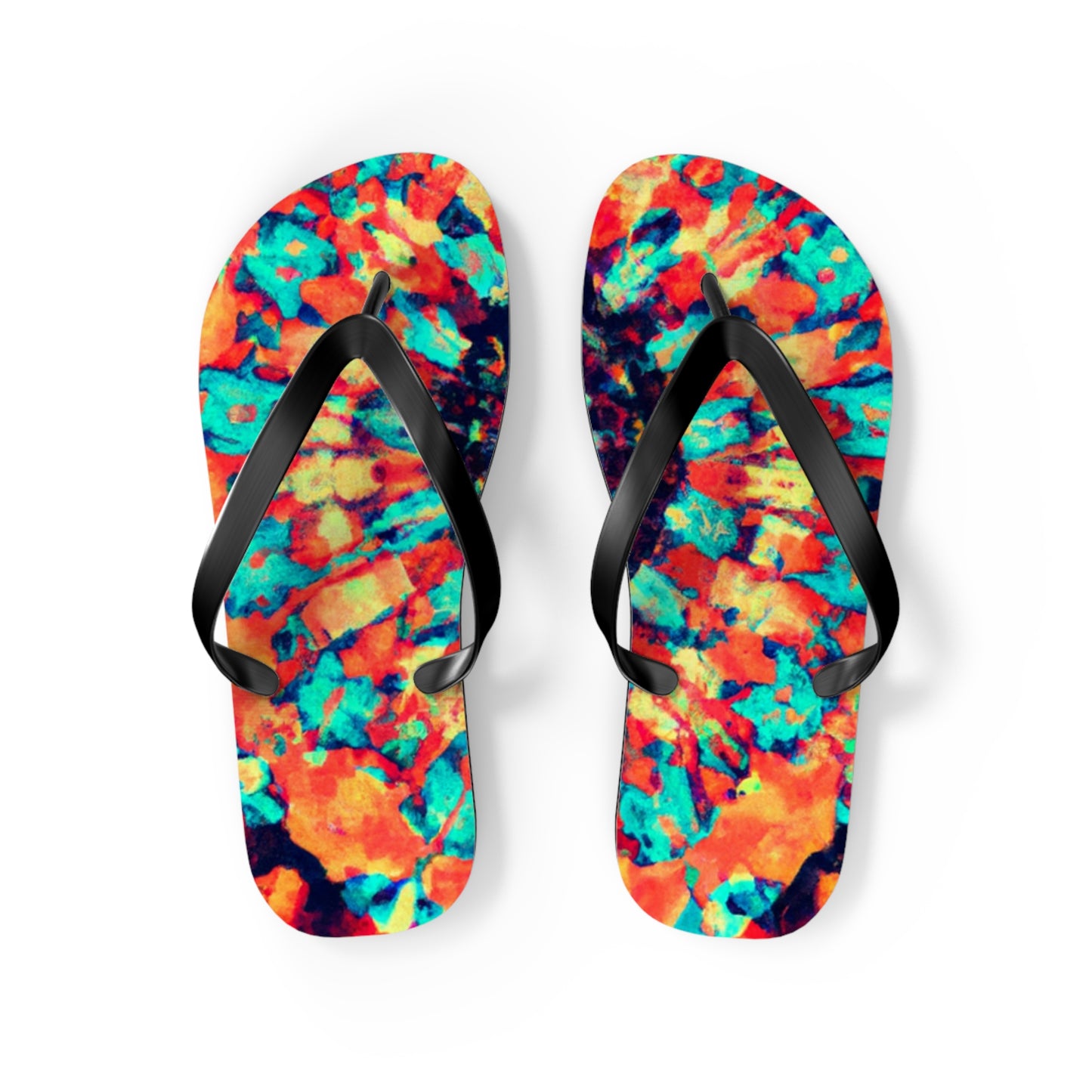 Ebeneezer Footman. - Psychedelic Trippy Flip Flop Beach Sandals