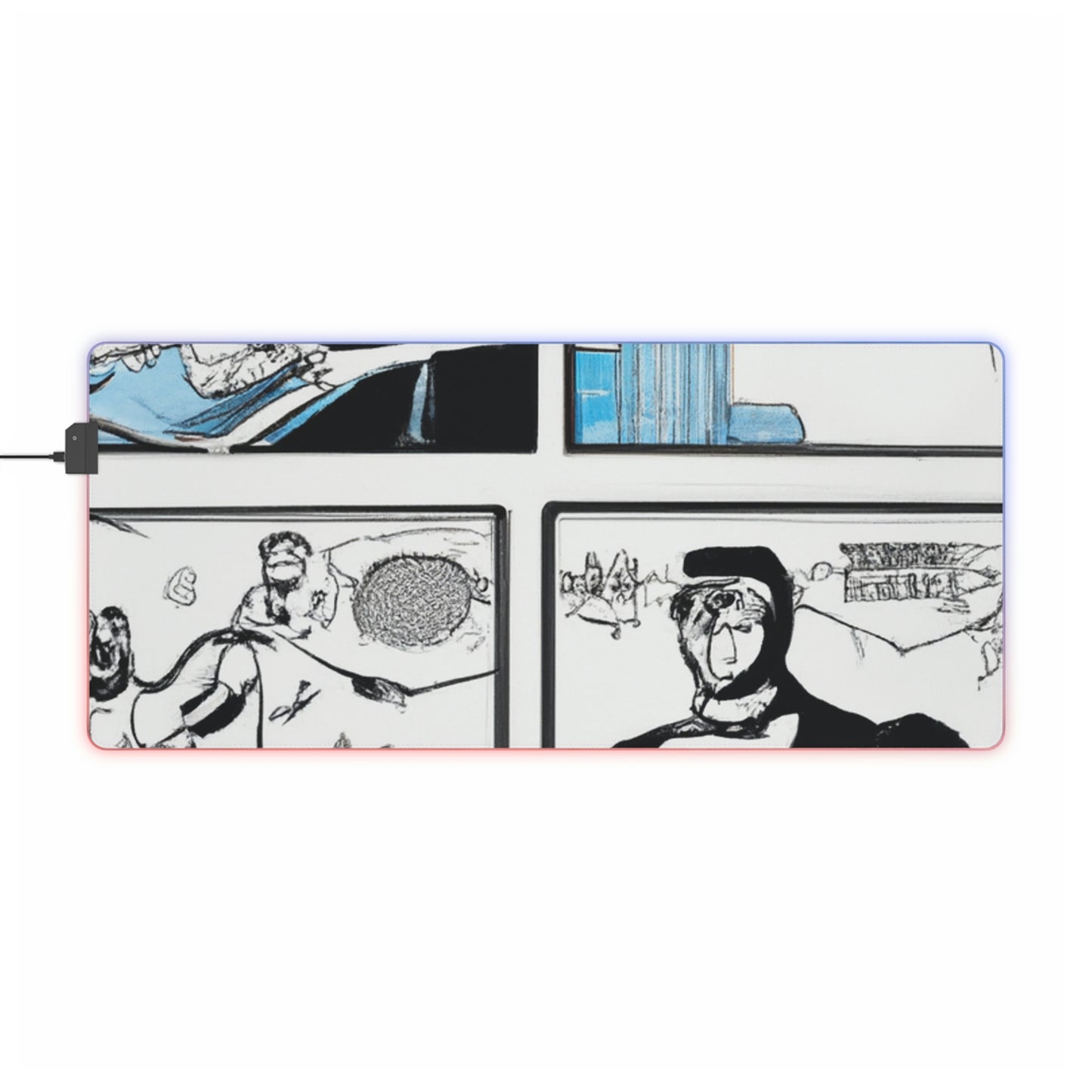 .

Rocky Rocket - Comic Book Collector LED Light Up Gaming Mouse Pad