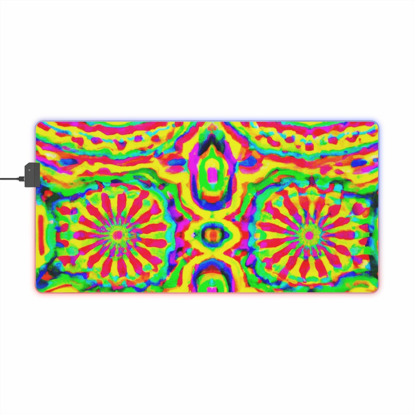 Sparky the Robot - Psychedelic Trippy LED Light Up Gaming Mouse Pad