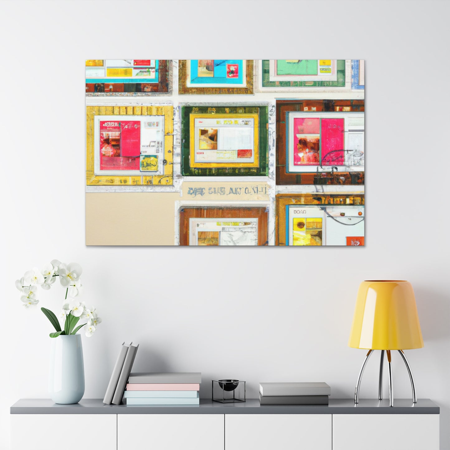 Global Journey Stamp Collection - Postage Stamp Collector Canvas Wall Art