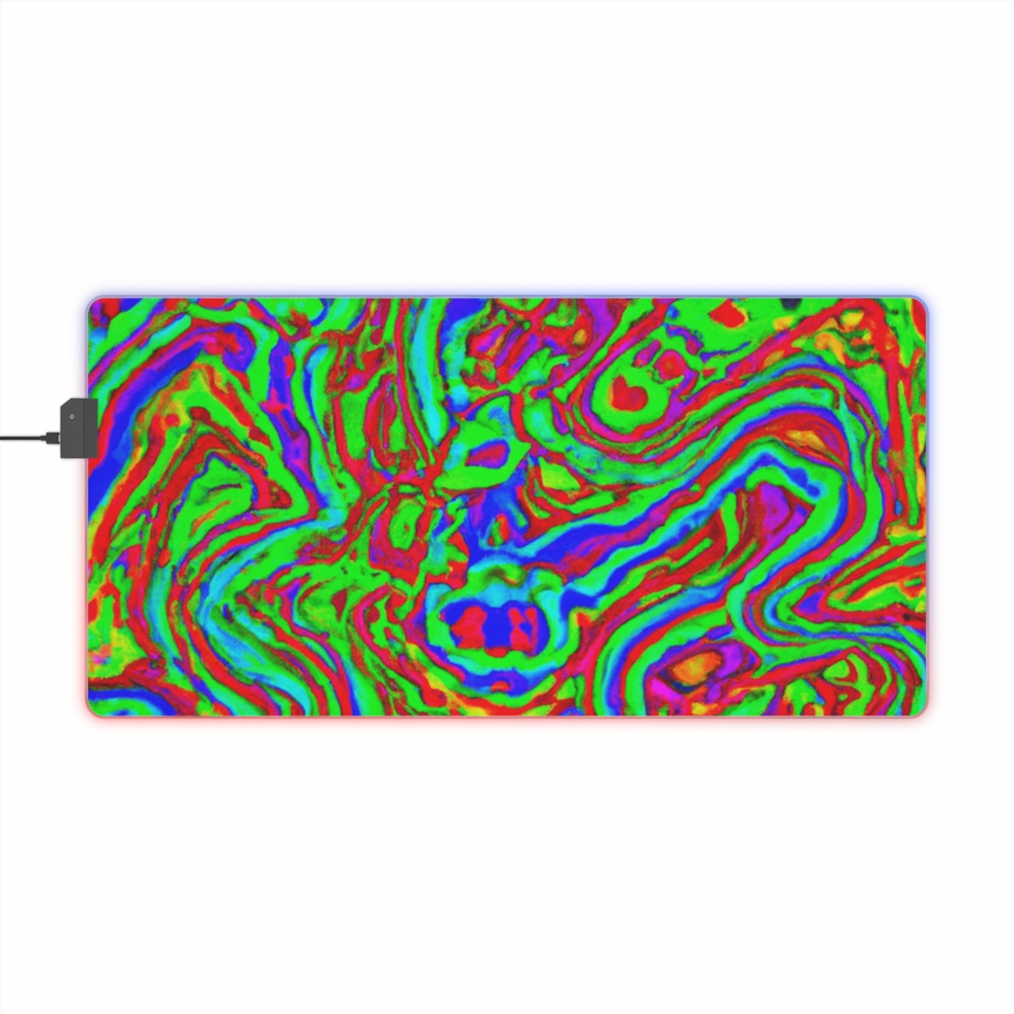 Rocko "The Rocket" Rockefellare - Psychedelic Trippy LED Light Up Gaming Mouse Pad