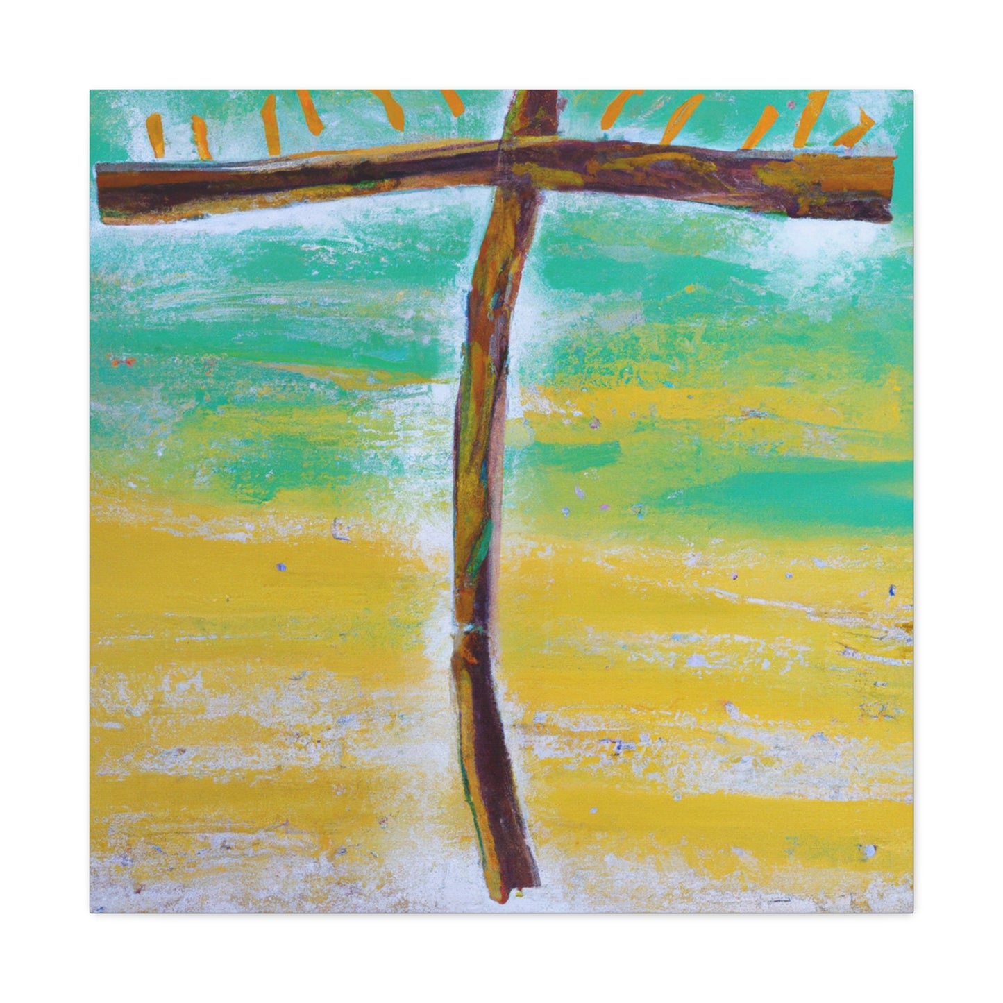 John 11:25 - "Jesus said to her, “I am the resurrection and the life. The one who believes in me will live, even though they die.” - Canvas Wall Art