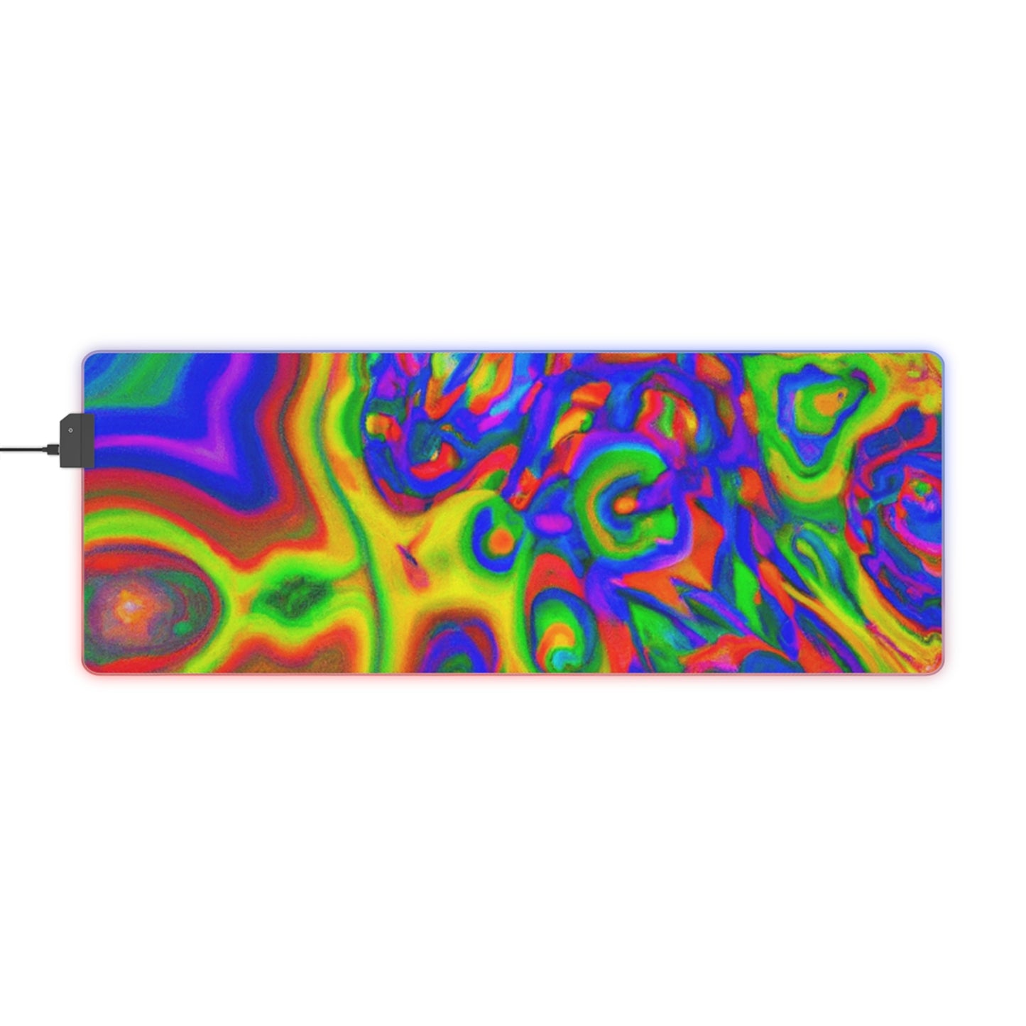 Johnny Jetpack - Psychedelic Trippy LED Light Up Gaming Mouse Pad