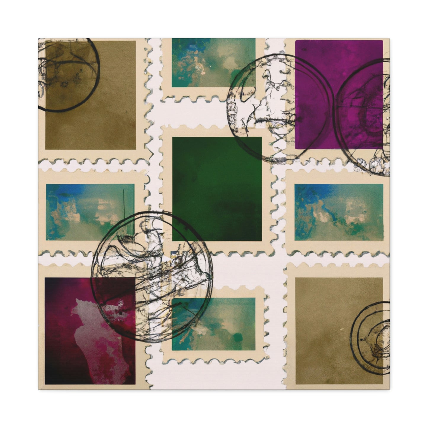 Global Heritage Series Stamps - Canvas