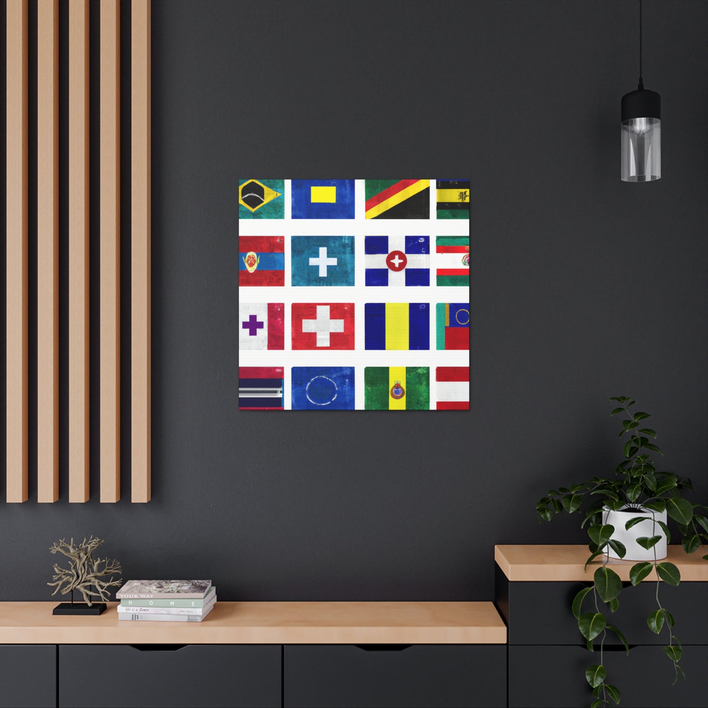 .

Josephine Pengelly - Flags Of The World Canvas Wall Art