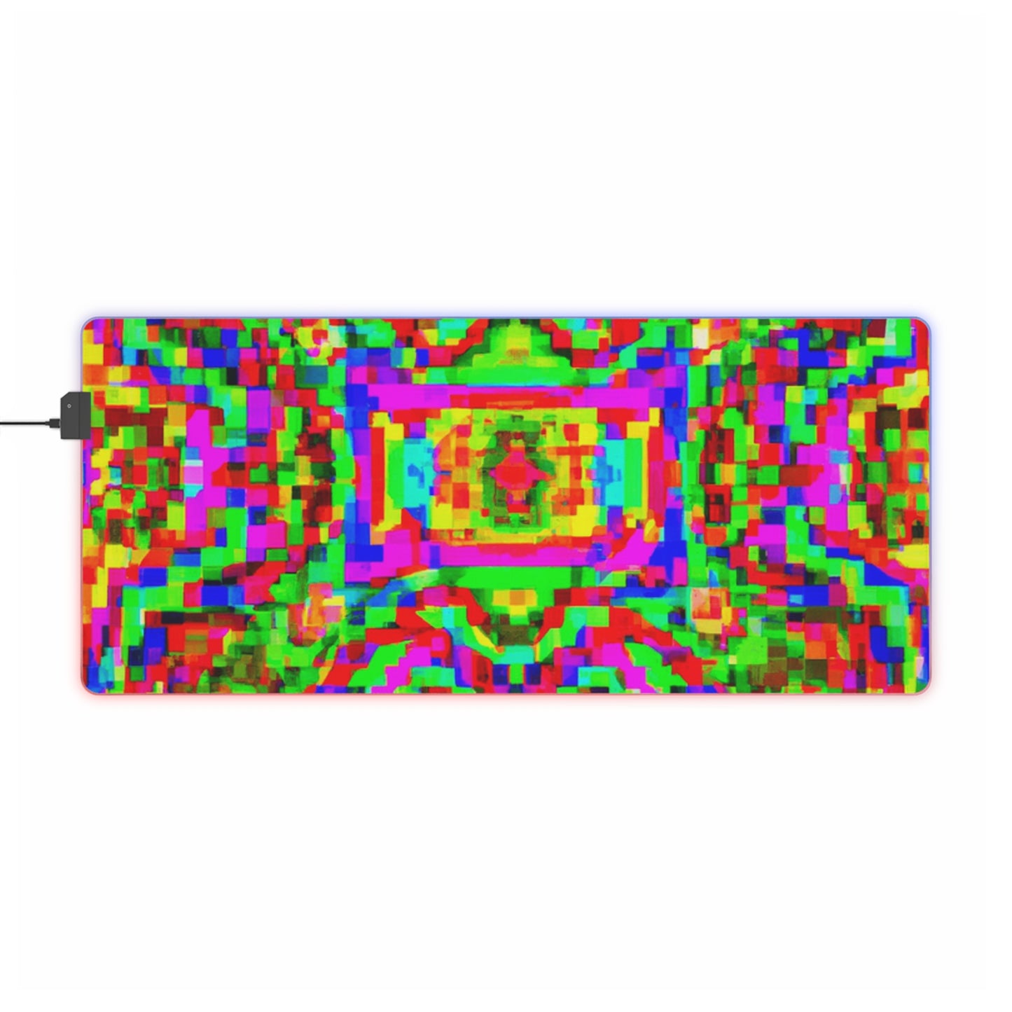 Rocky Rollerskate - Psychedelic Trippy LED Light Up Gaming Mouse Pad