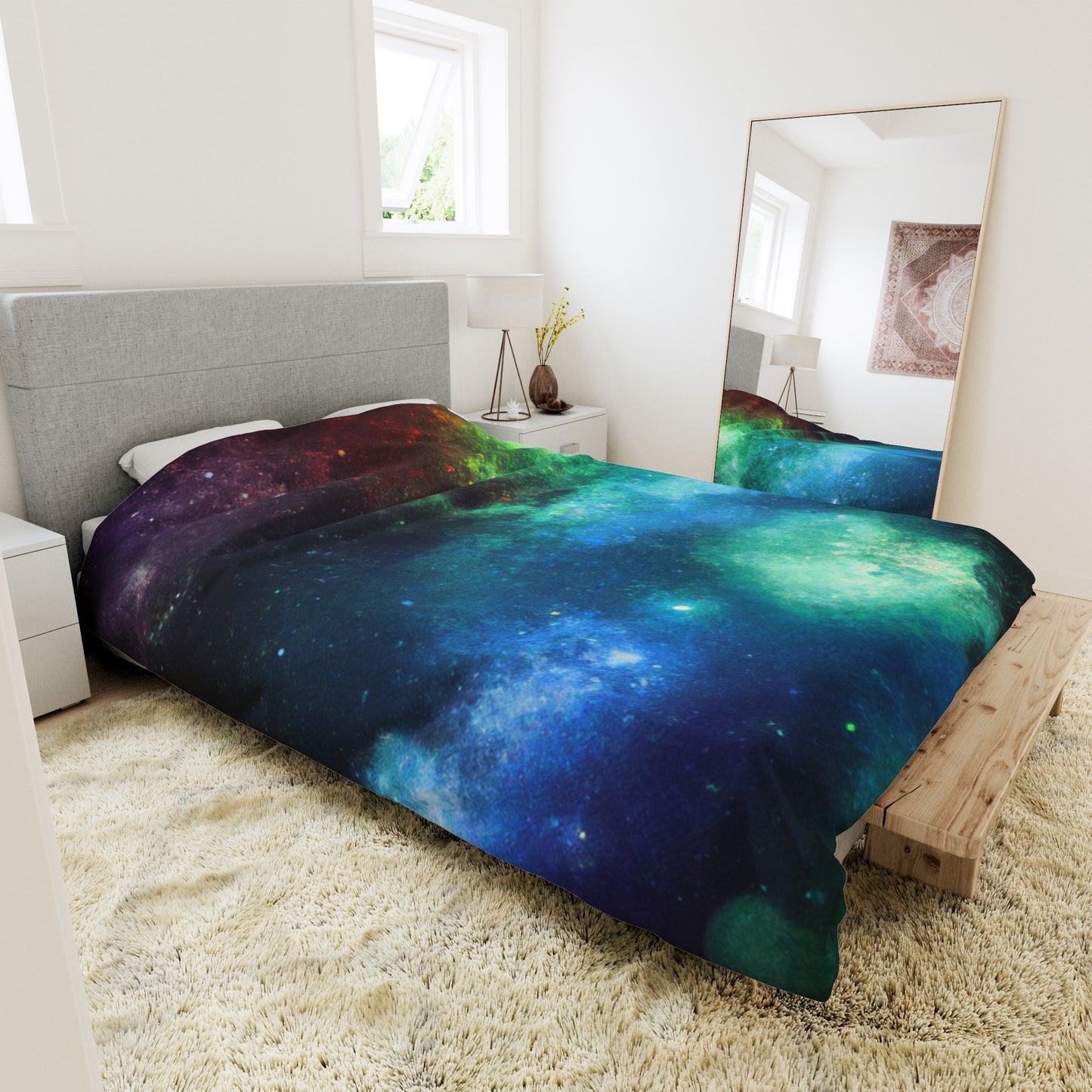 Dream of the Atomic Age - Astronomy Duvet Bed Cover