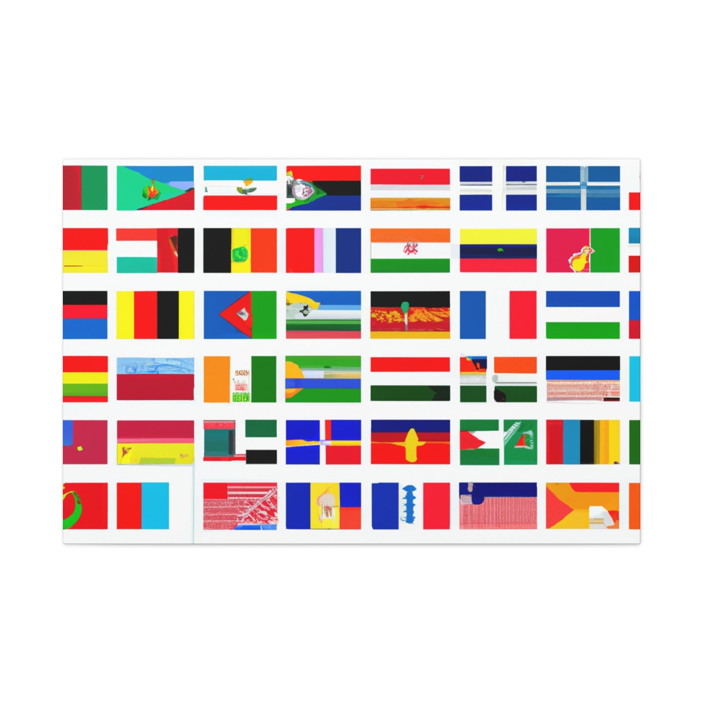 John A. Bellinger (1806–1874) - Flags Of The World Canvas Wall Art