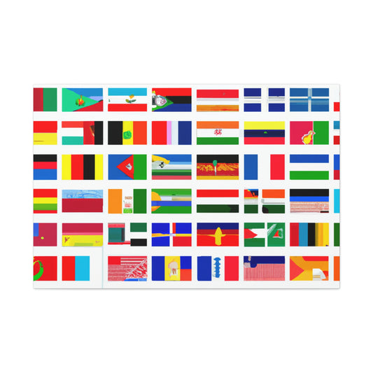 John A. Bellinger (1806–1874) - Flags Of The World Canvas Wall Art